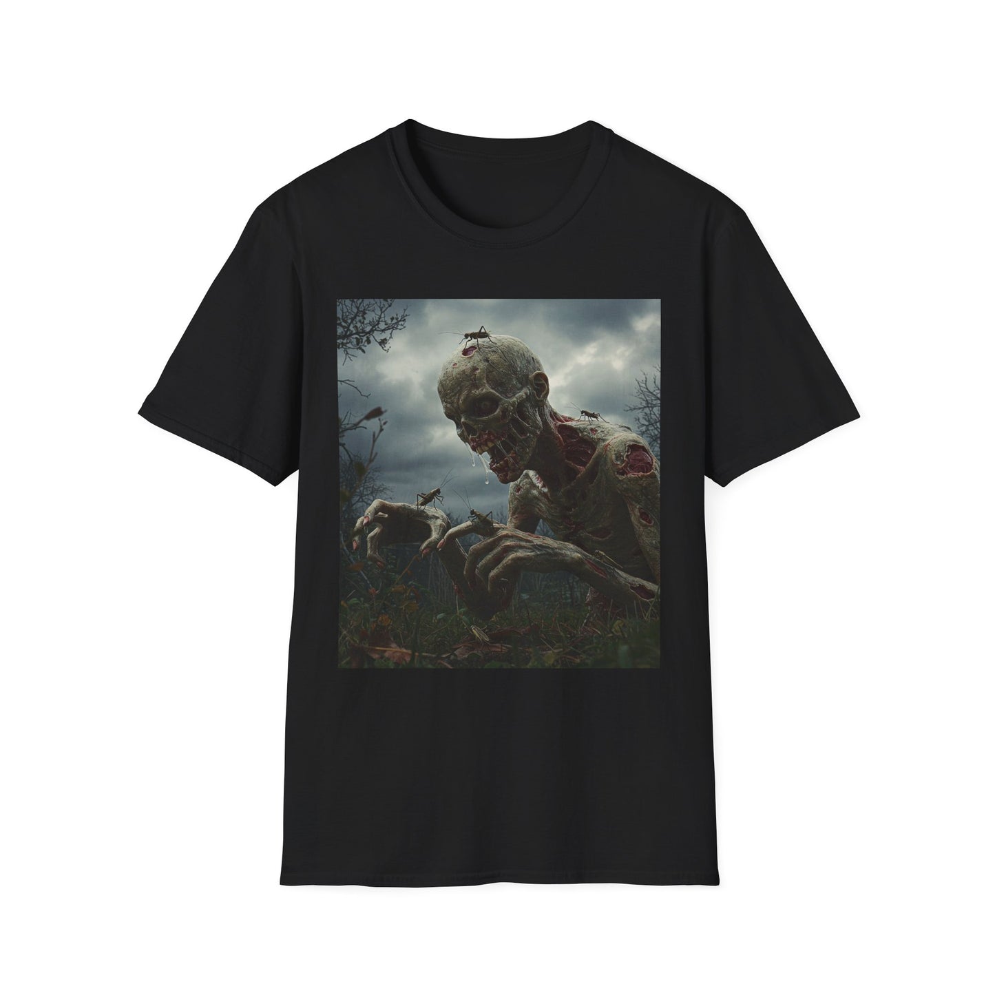 Dark Fantasy Skeleton Graphic T-Shirt | Unisex Softstyle Tee