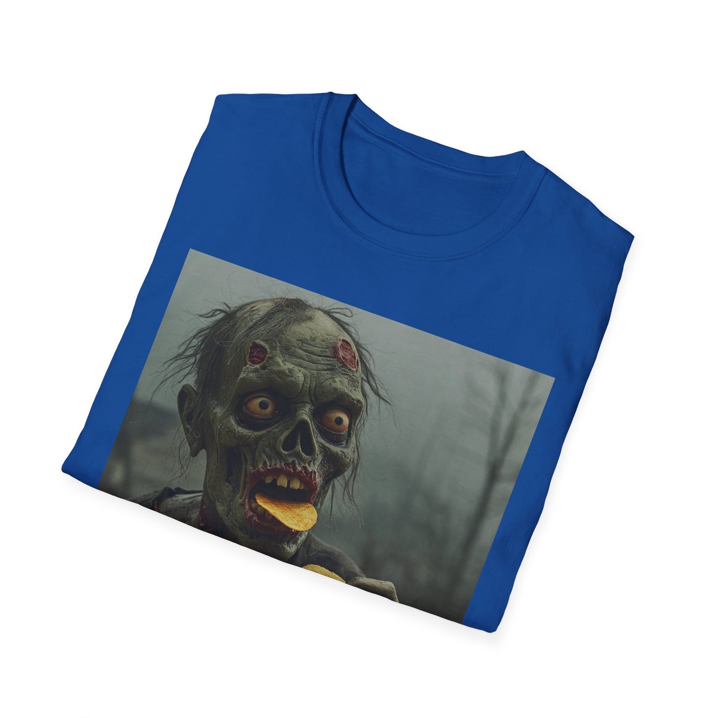 Zombie Snack Unisex Softstyle T-Shirt - Perfect for Horror Fans & Halloween