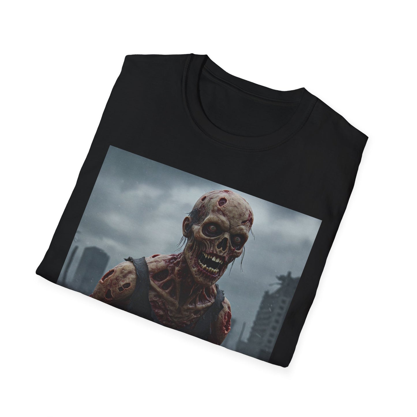 Zombie Apocalypse Apocalyptic Portrait Tee: A Vision of Decay