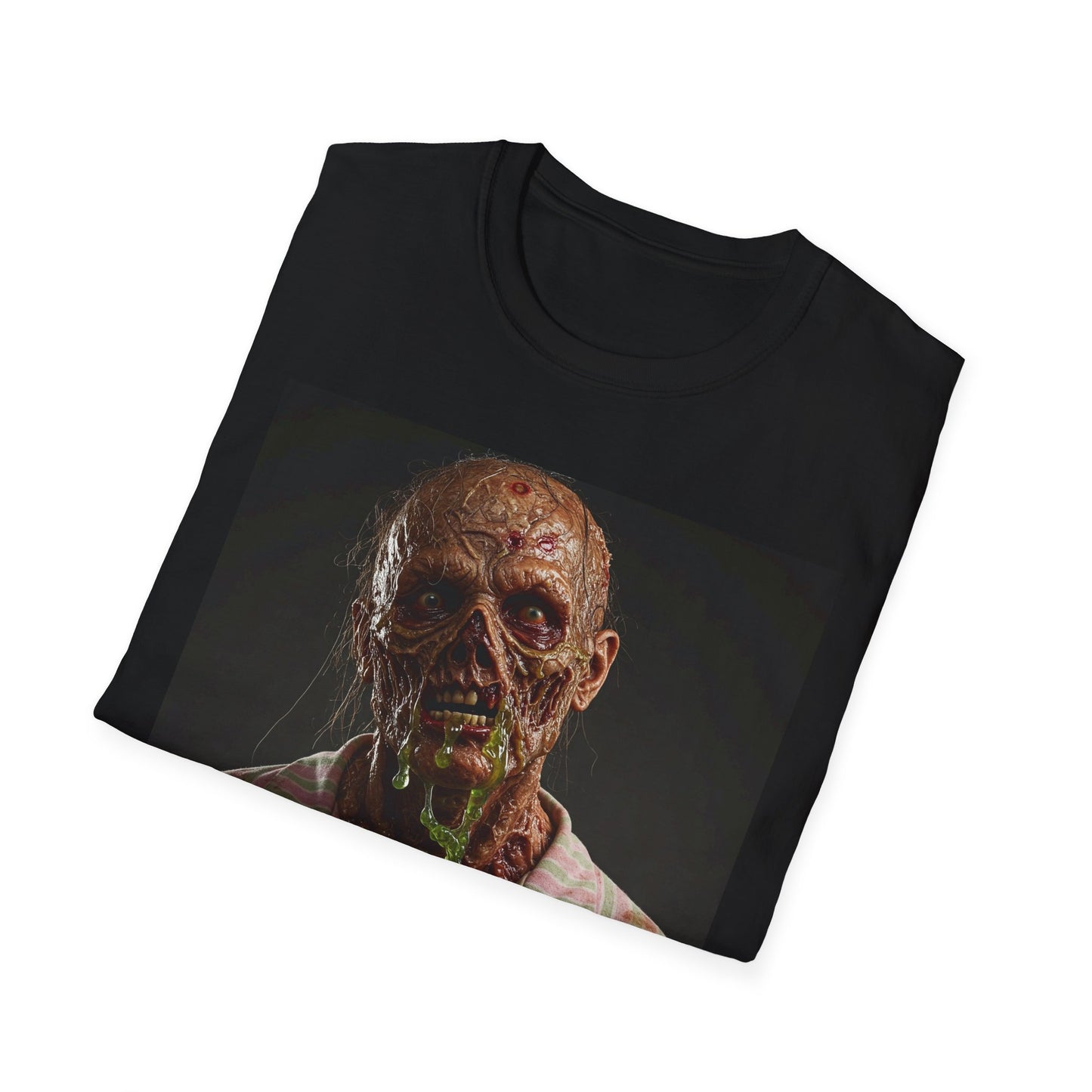 Horror-Inspired Unisex Softstyle T-Shirt - Zombie Graphic Tee