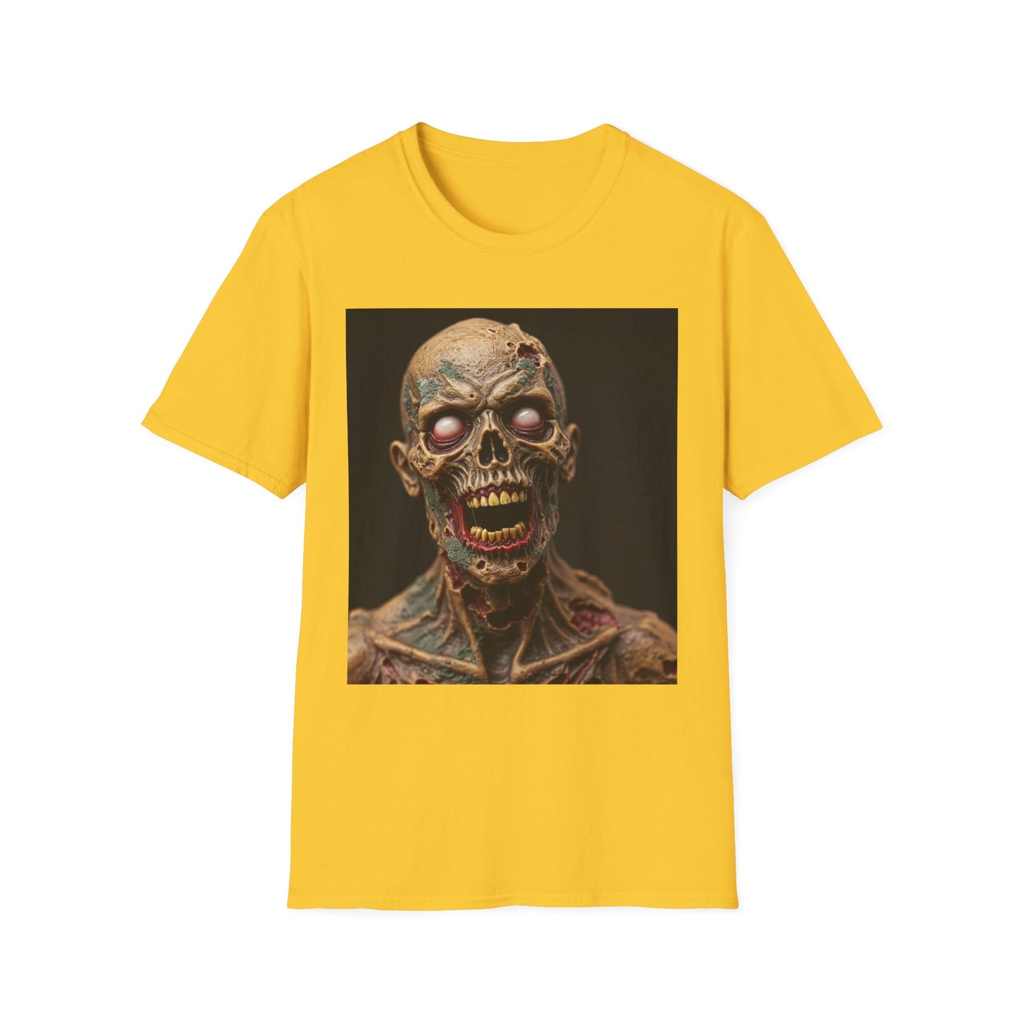 Apocalyptic Portrait Tee, bold, decaying zombie graphic