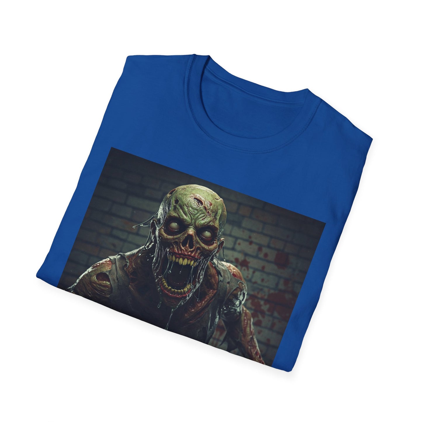 Apocalyptic Portrait Tee, bold, decaying zombie graphic