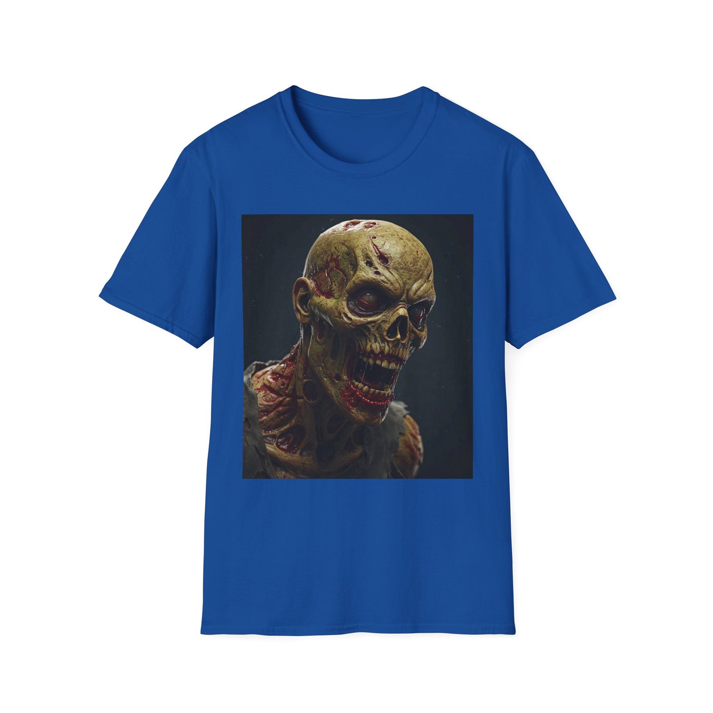 Apocalyptic Portrait Tee, bold, decaying zombie graphic