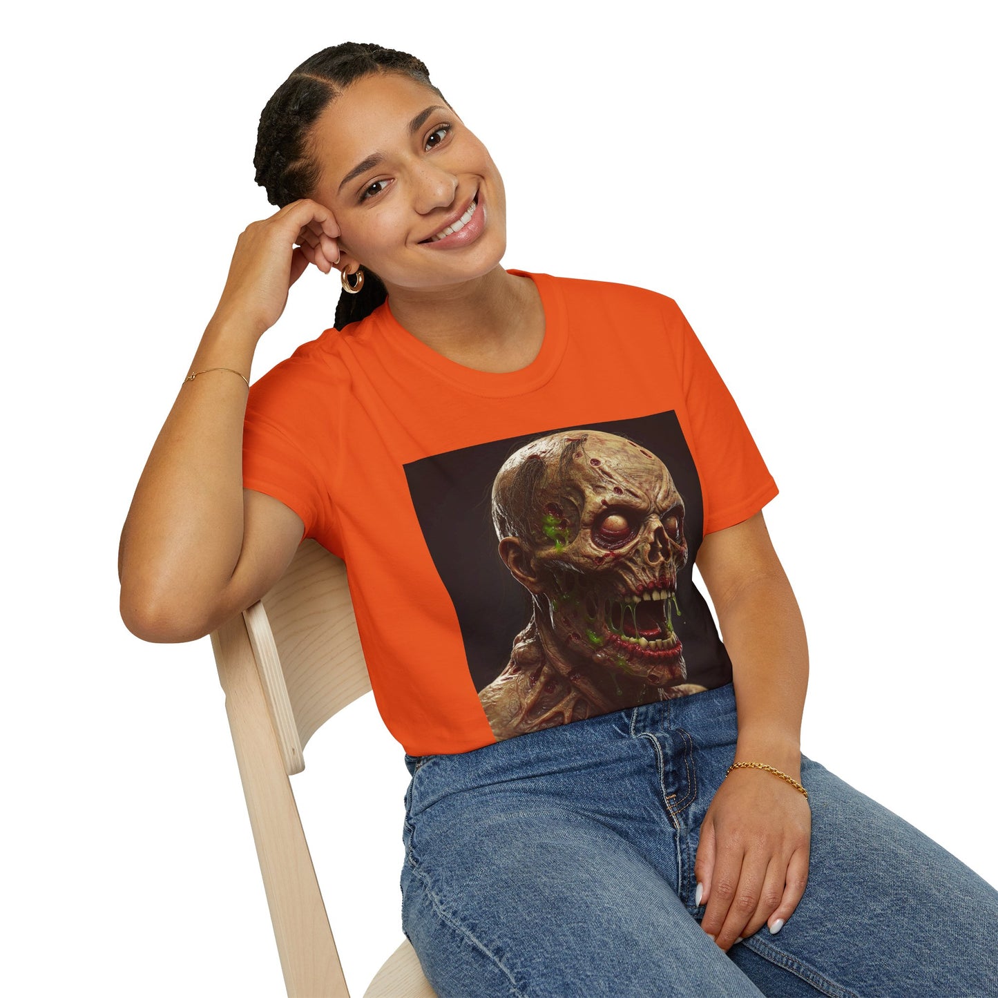 Creepy Skeleton Graphic T-Shirt - Unisex Softstyle Horror Tee