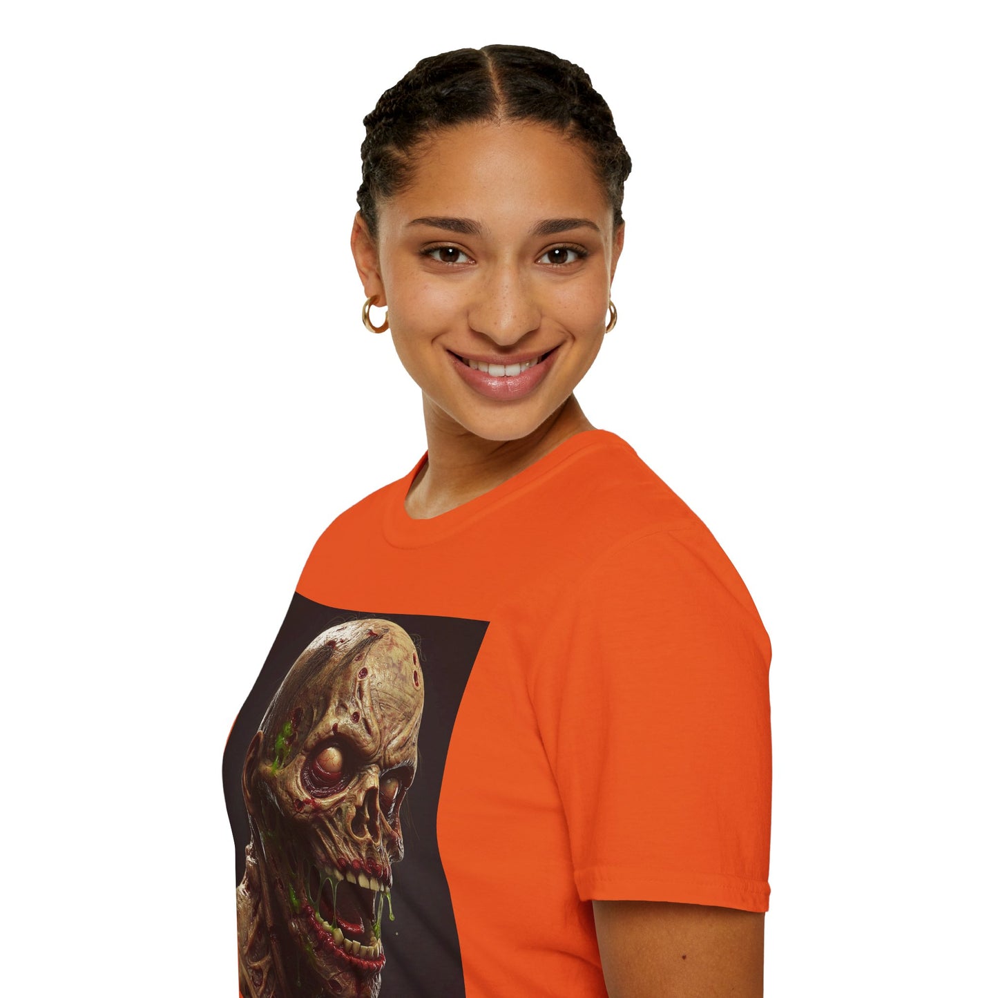 Creepy Skeleton Graphic T-Shirt - Unisex Softstyle Horror Tee