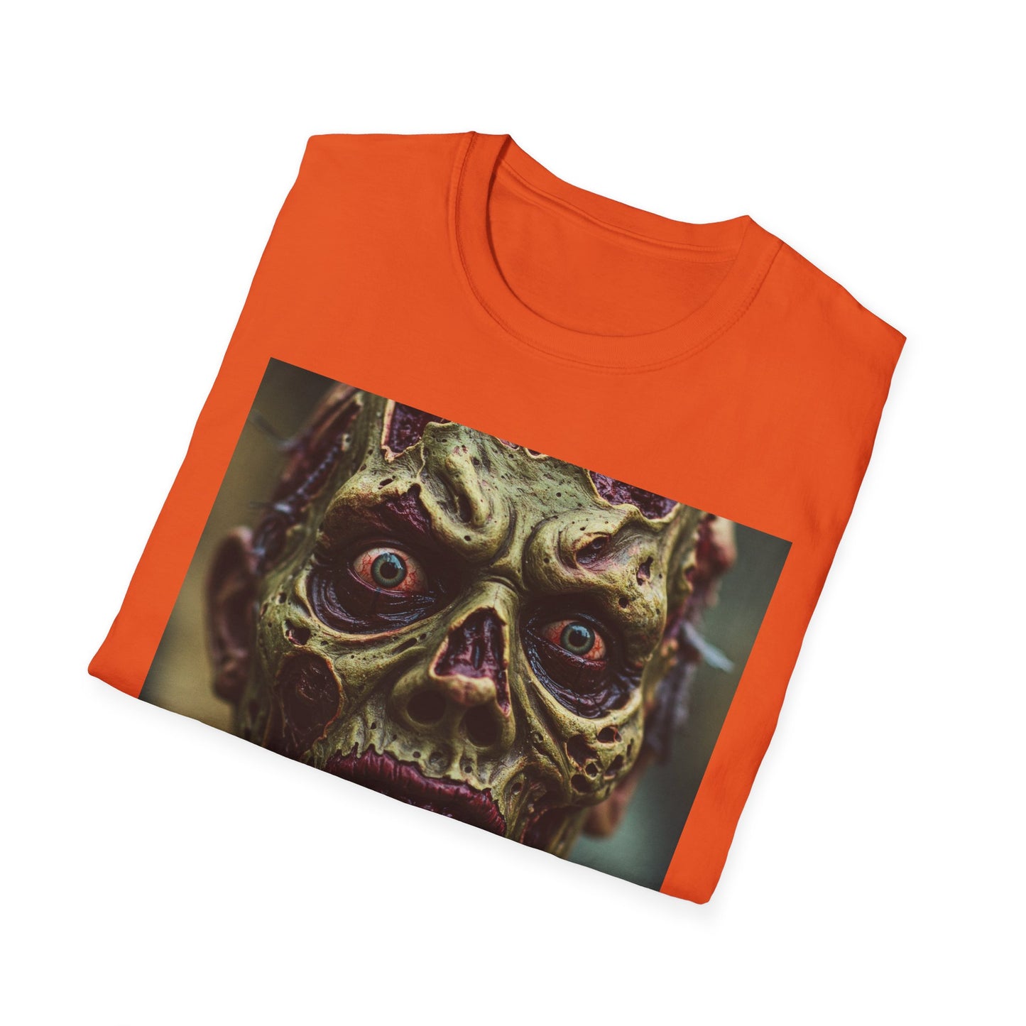 Apocalyptic Portrait Tee, bold, decaying zombie graphic