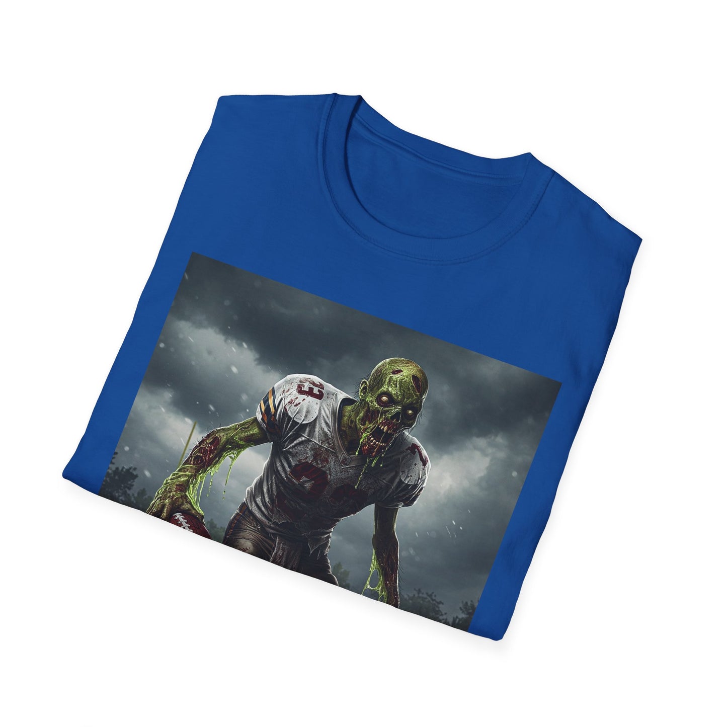 Zombie Football Graphic T-Shirt for Horror Fans