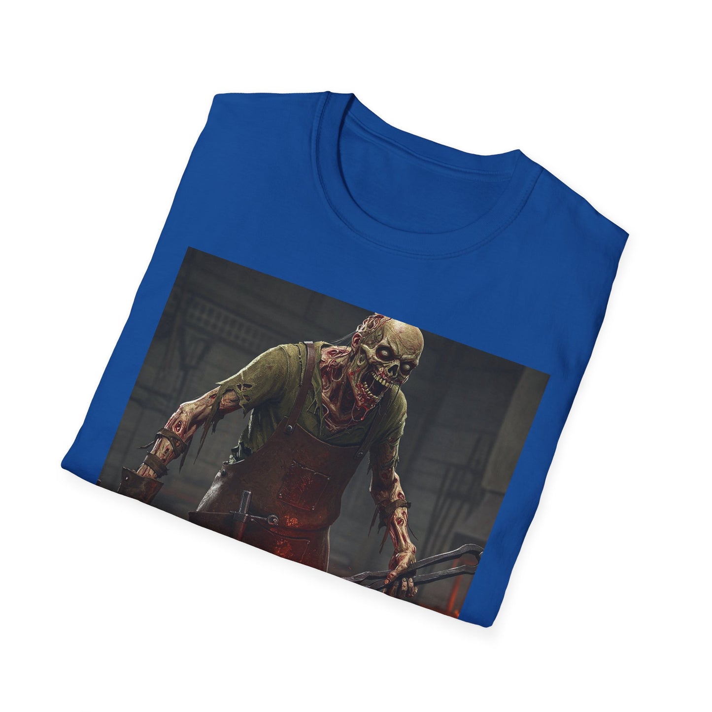 Apocalyptic Portrait Tee, bold, decaying zombie graphic