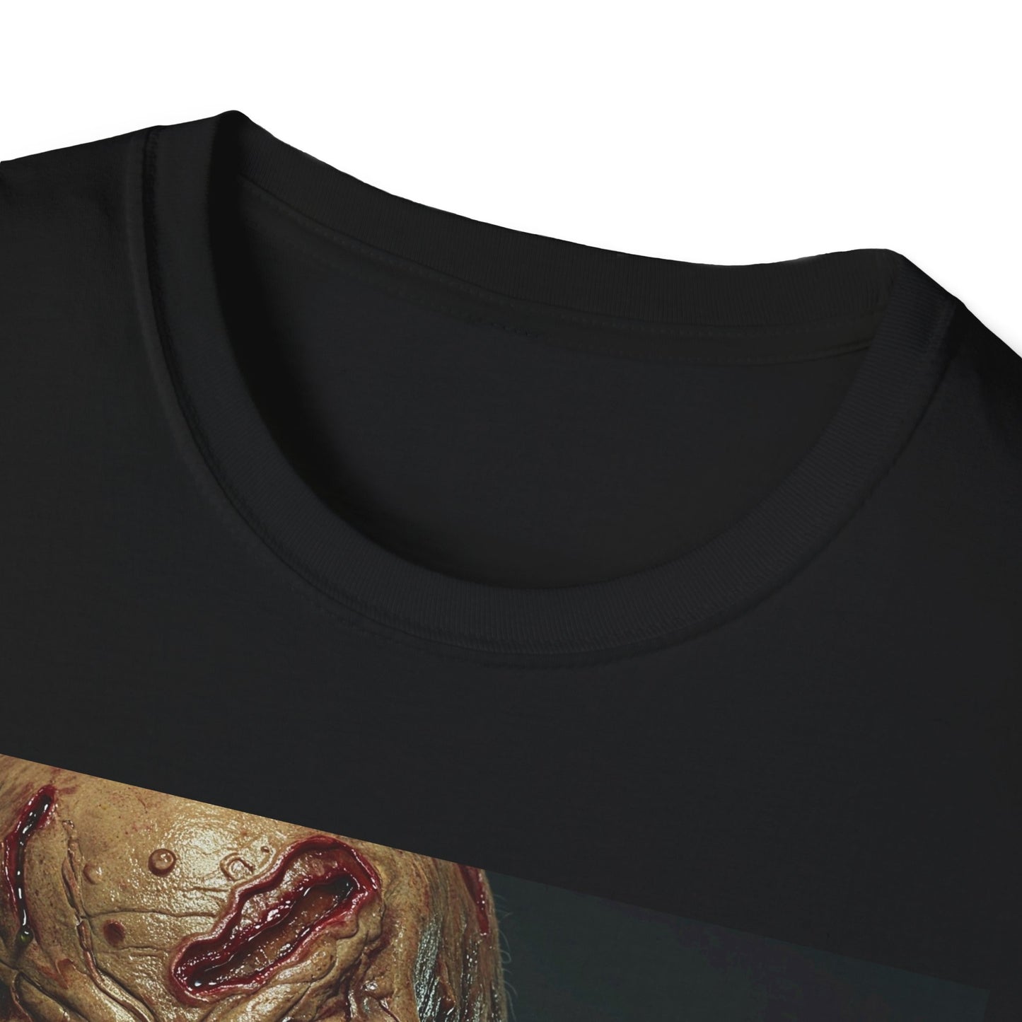 Apocalyptic Portrait Tee, bold, decaying zombie graphic