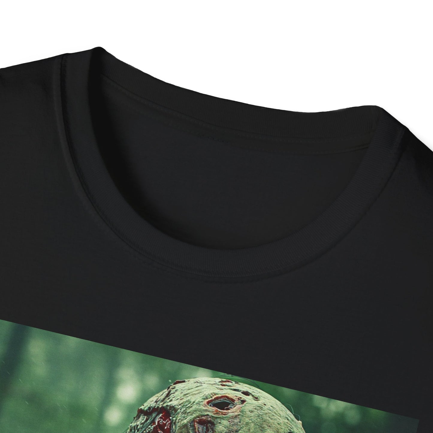 Apocalyptic Portrait Tee, bold, decaying zombie graphic