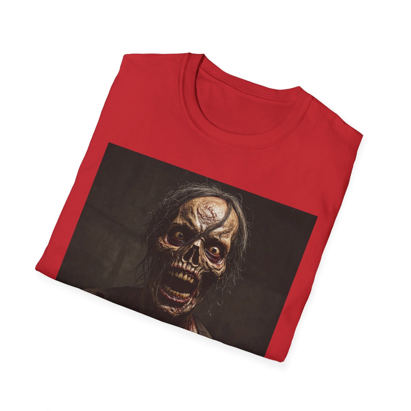 Apocalyptic Portrait Tee, bold, decaying zombie graphic