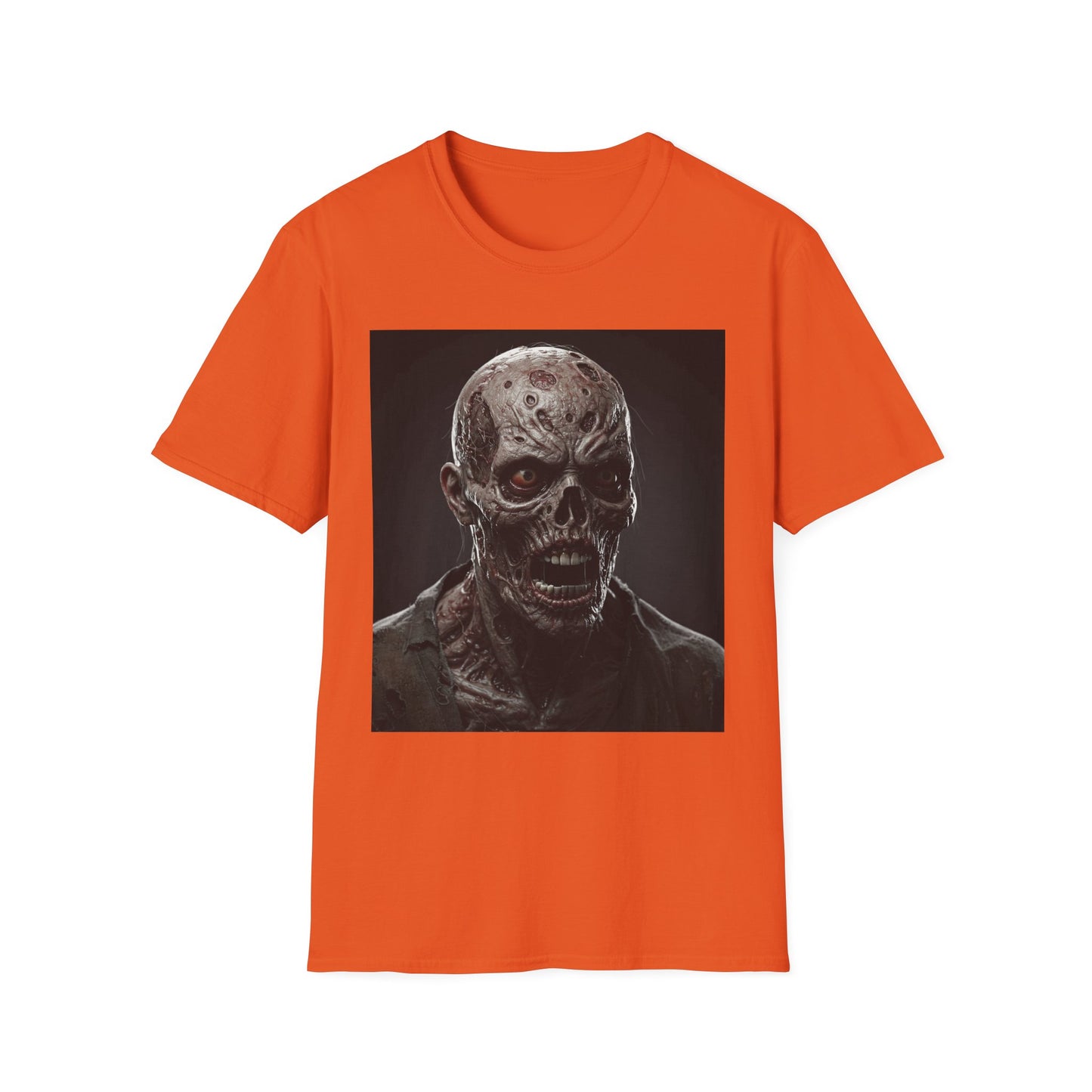 Apocalyptic Portrait Tee, bold, decaying zombie graphic