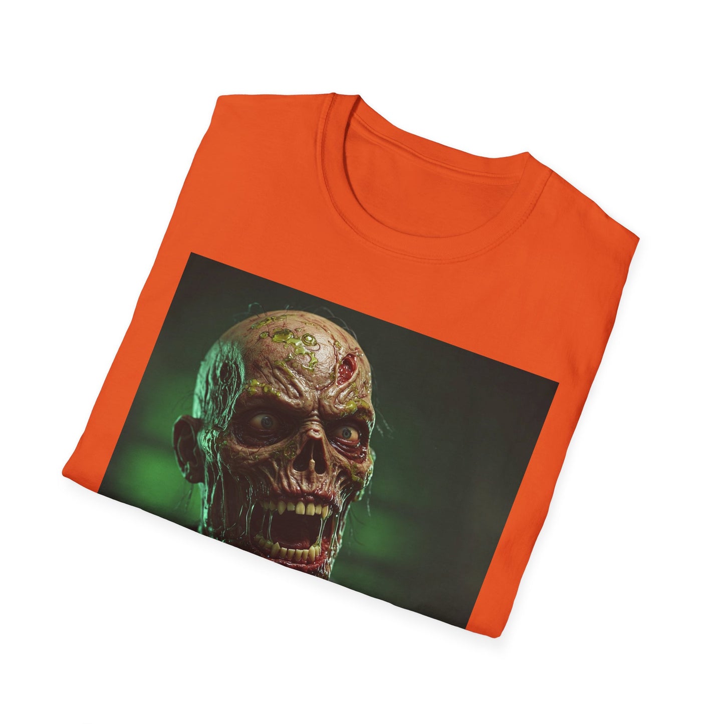 Apocalyptic Portrait Tee, bold, decaying zombie graphic