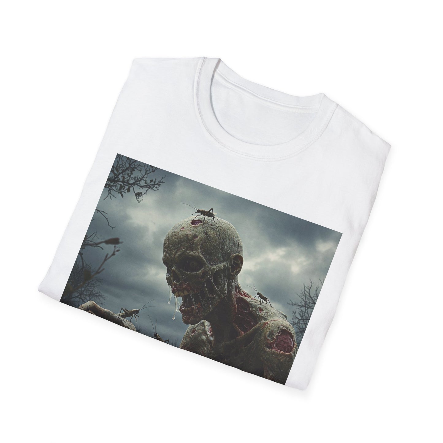 Dark Fantasy Skeleton Graphic T-Shirt | Unisex Softstyle Tee