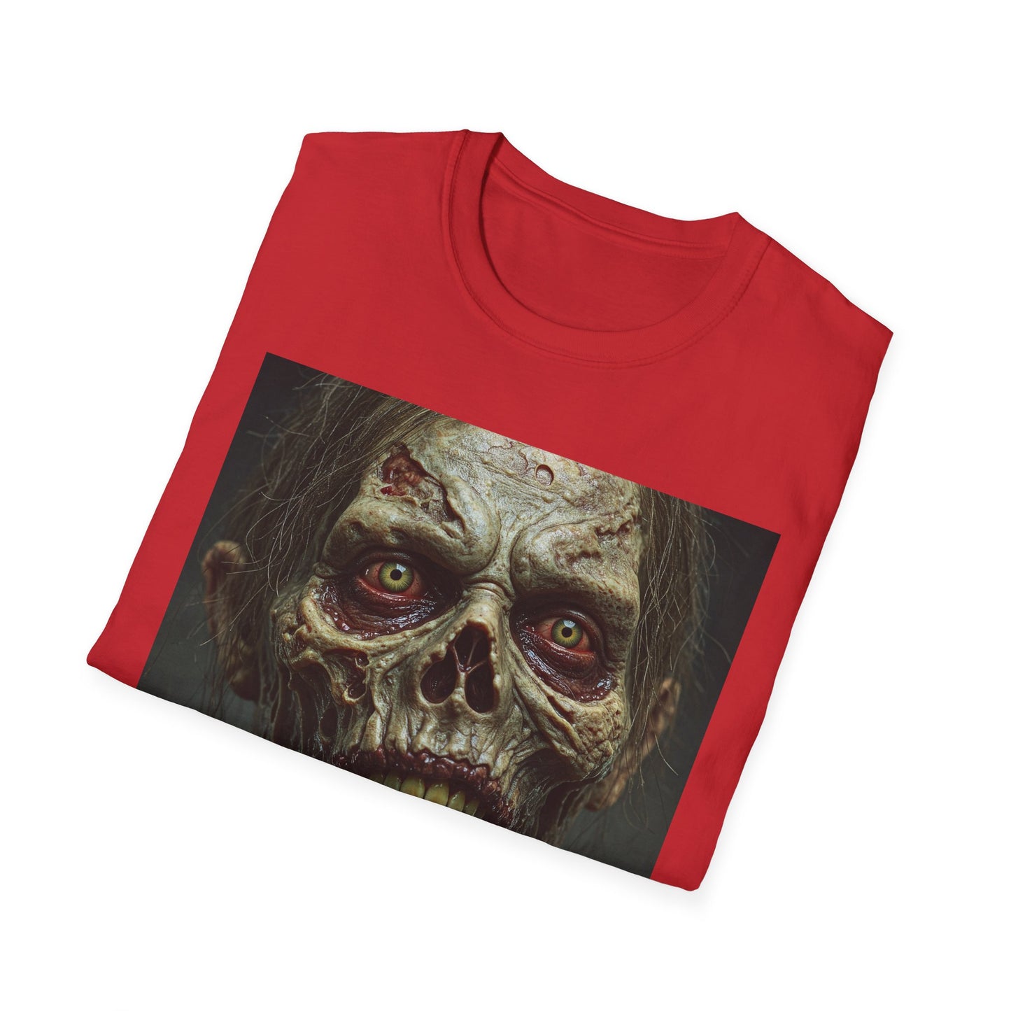 Apocalyptic Portrait Tee, bold, decaying zombie graphic