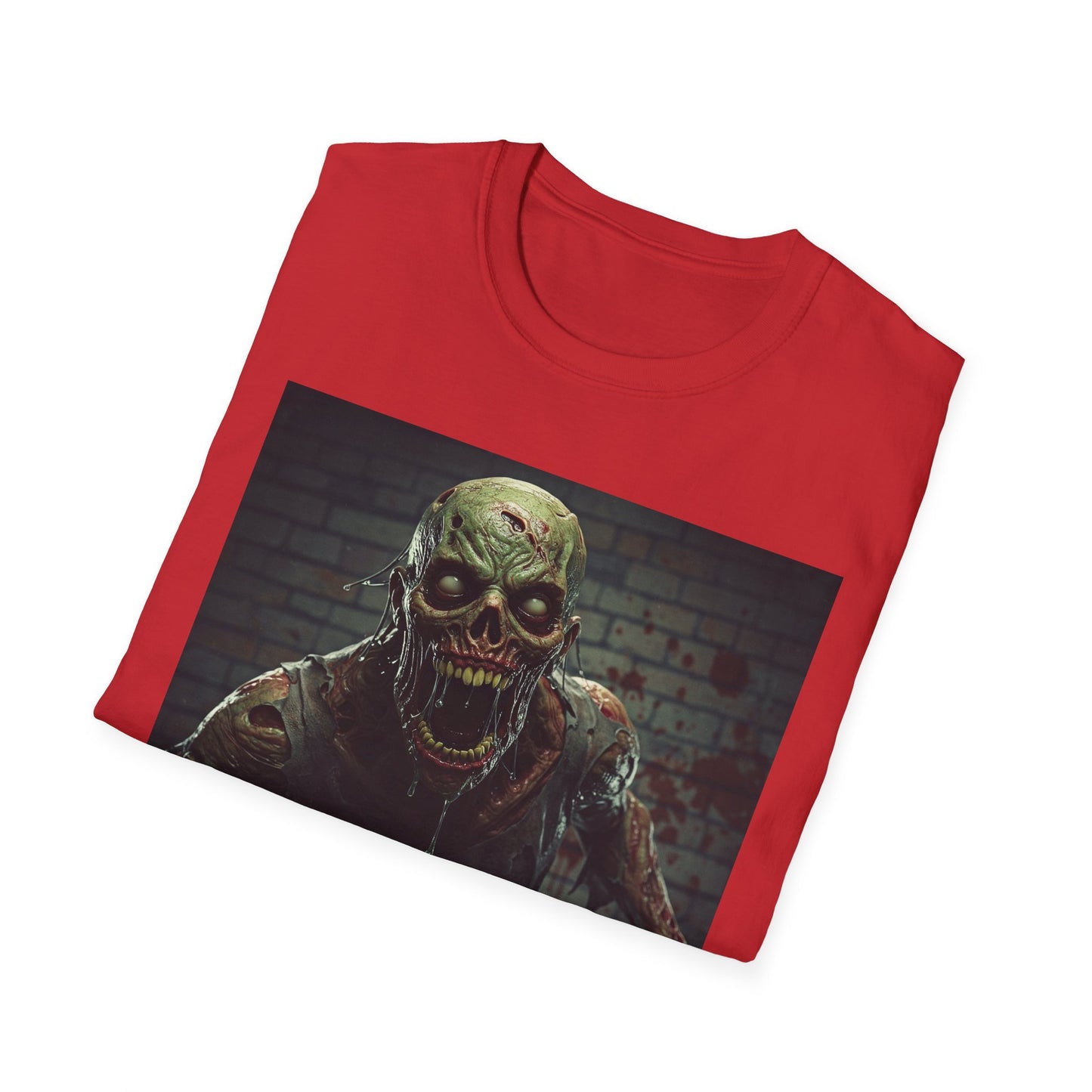 Apocalyptic Portrait Tee, bold, decaying zombie graphic