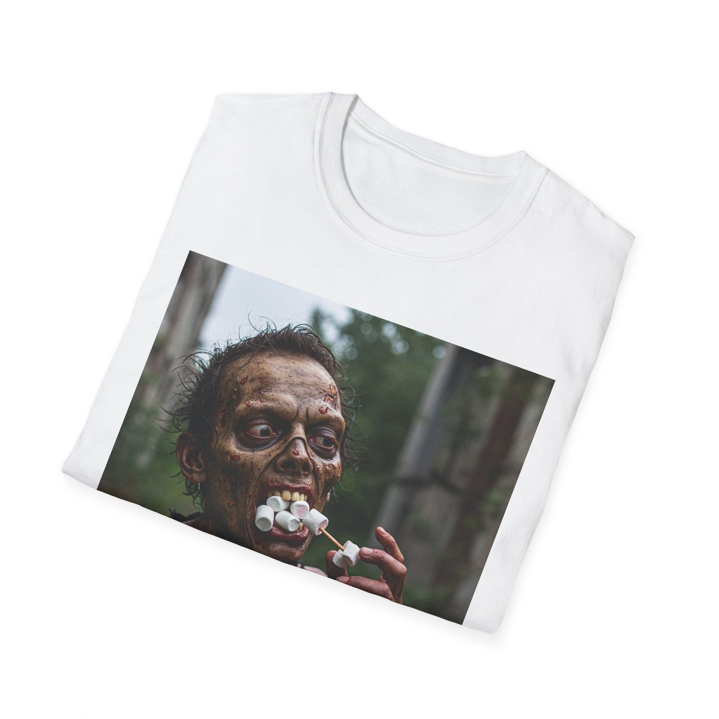 Apocalyptic Portrait Tee, bold, decaying zombie graphic