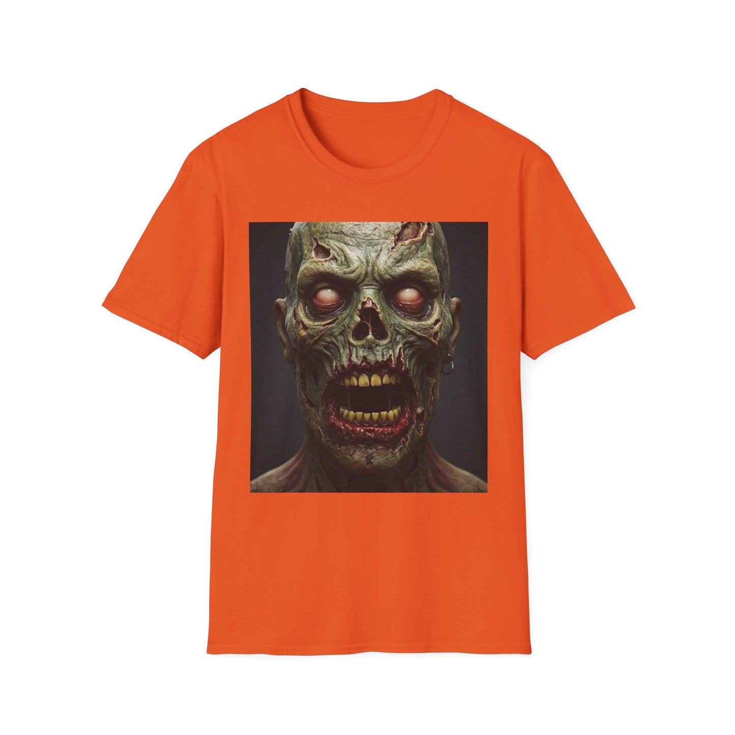 Zombie Apocalypse Apocalyptic Portrait Tee, bold, decaying zombie graphic