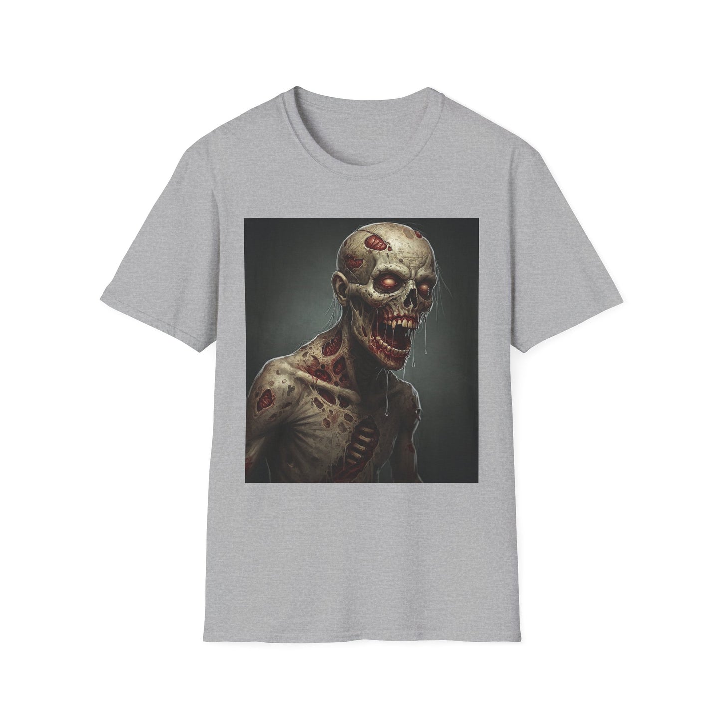 Zombie Graphic Unisex Softstyle T-Shirt for Horror Fans