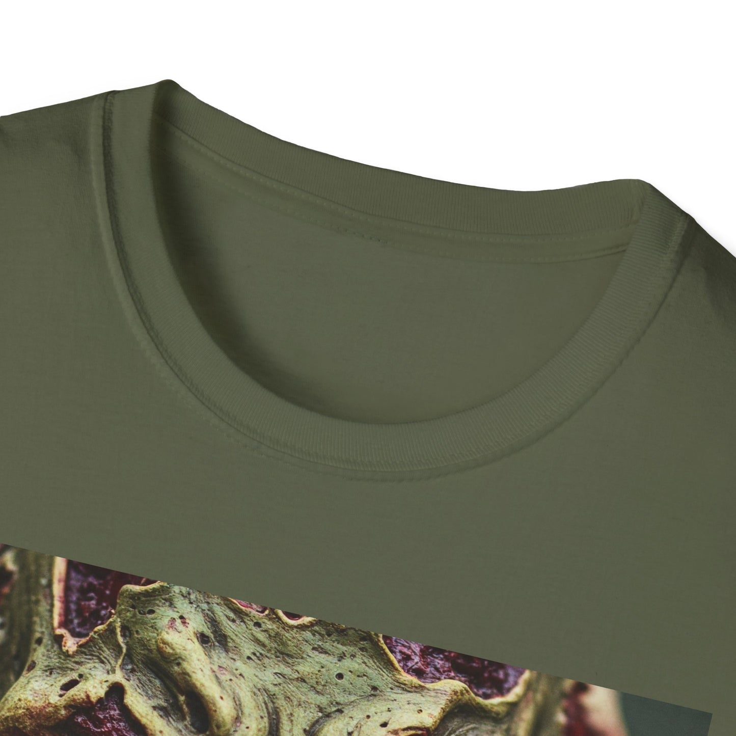 Apocalyptic Portrait Tee, bold, decaying zombie graphic