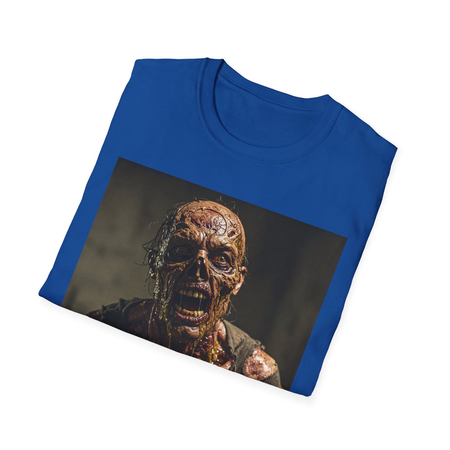 Apocalyptic Portrait Tee, bold, decaying zombie graphic