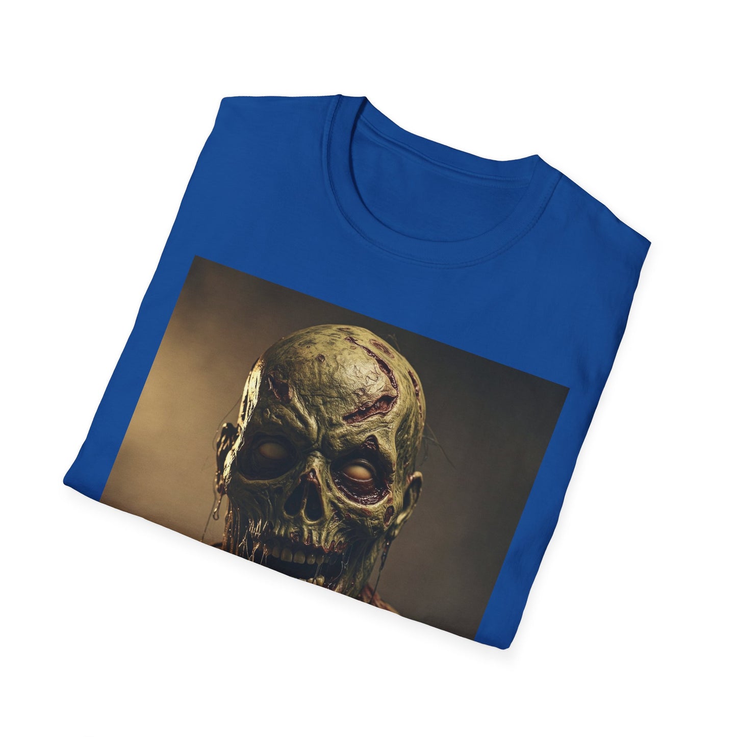 Apocalyptic Portrait Tee, bold, decaying zombie graphic