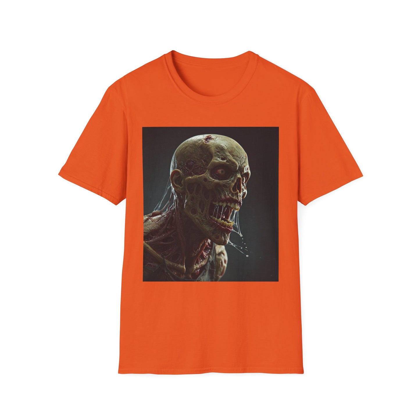 Apocalyptic Portrait Tee, bold, decaying zombie graphic