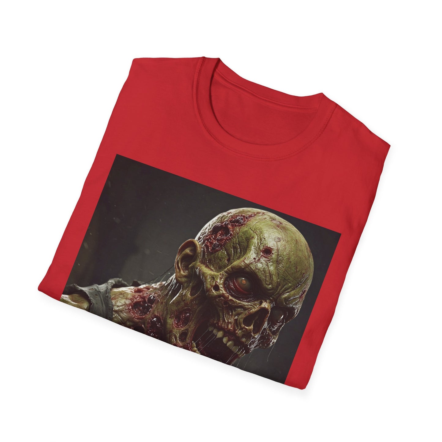 Apocalyptic Portrait Tee, bold, decaying zombie graphic