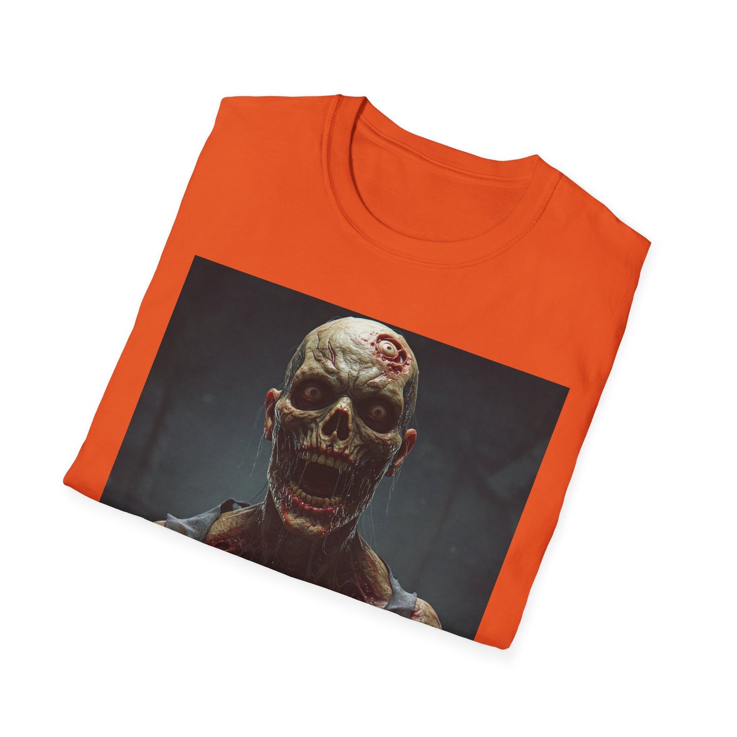 Apocalyptic Portrait Tee, bold, decaying zombie graphic