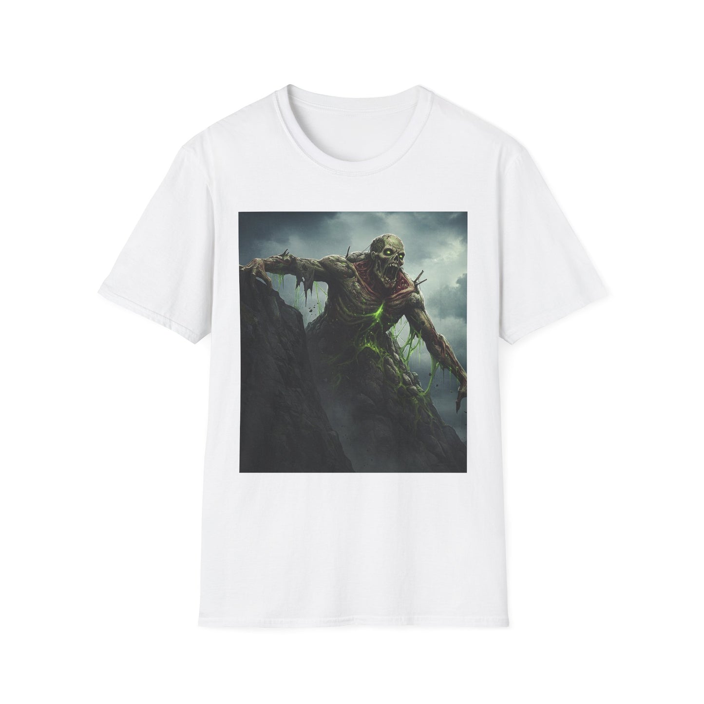 Creepy Monster Unisex Softstyle T-Shirt - Perfect for Halloween and Horror Fans