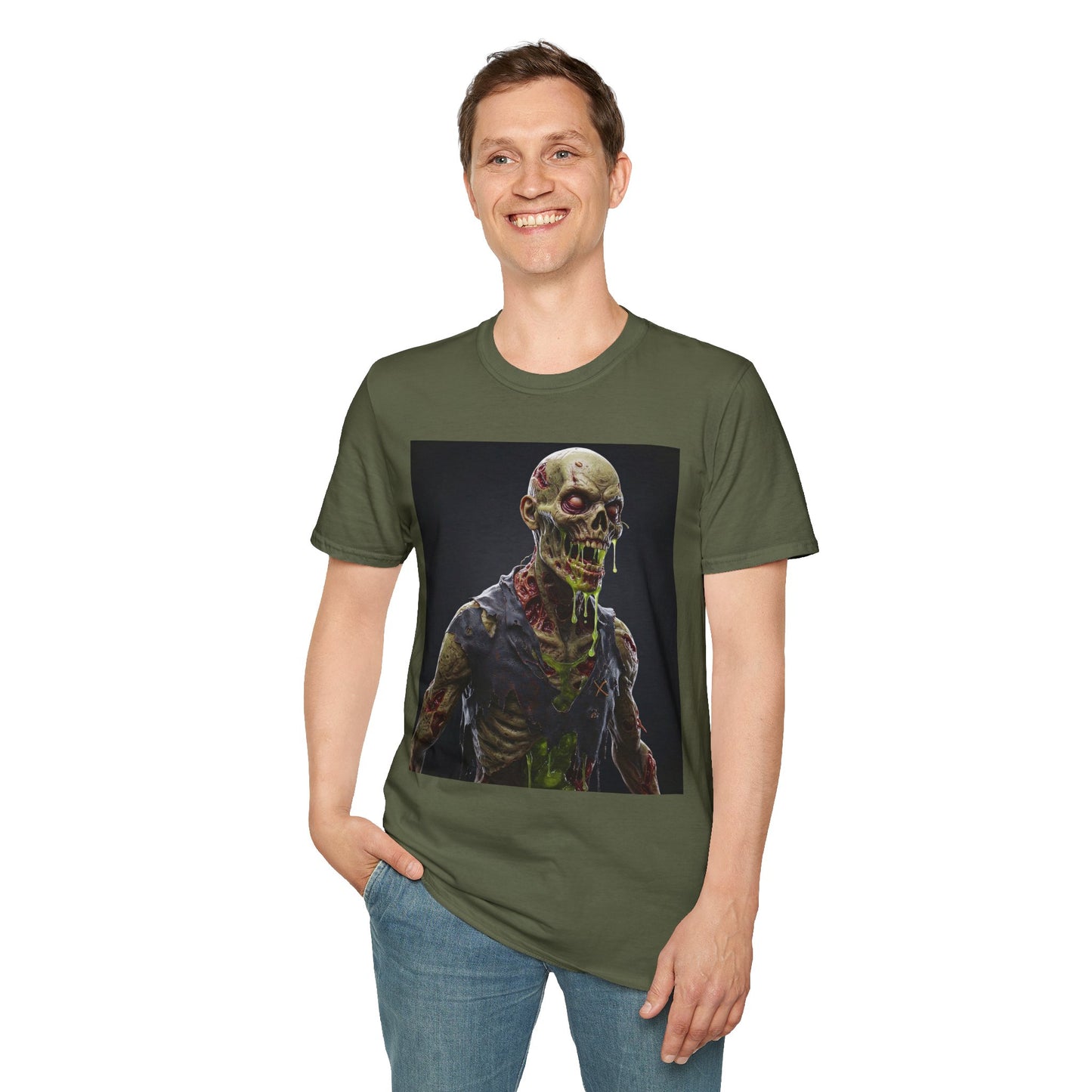 Zombie Apocalypse Unisex Softstyle T-Shirt - Perfect for Halloween and Horror Fans