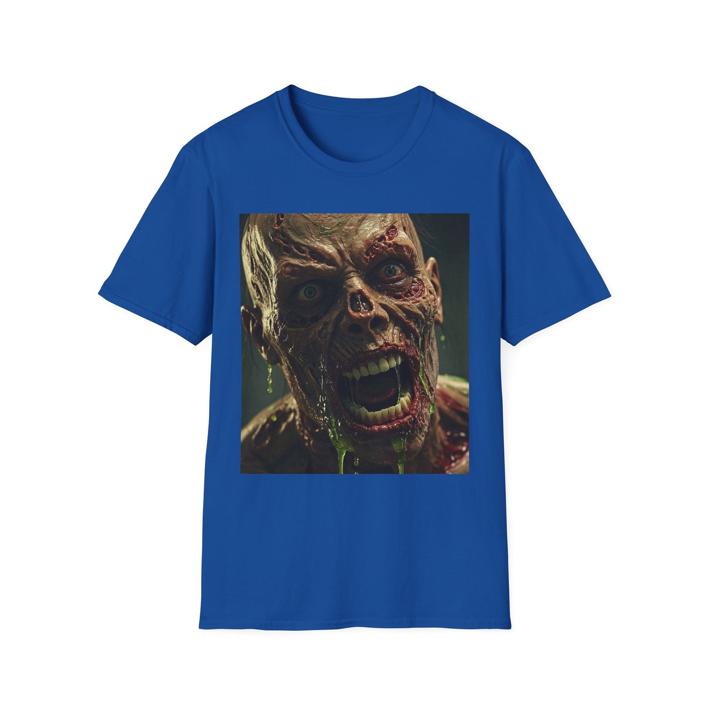 Apocalyptic Portrait Tee, bold, decaying zombie graphic