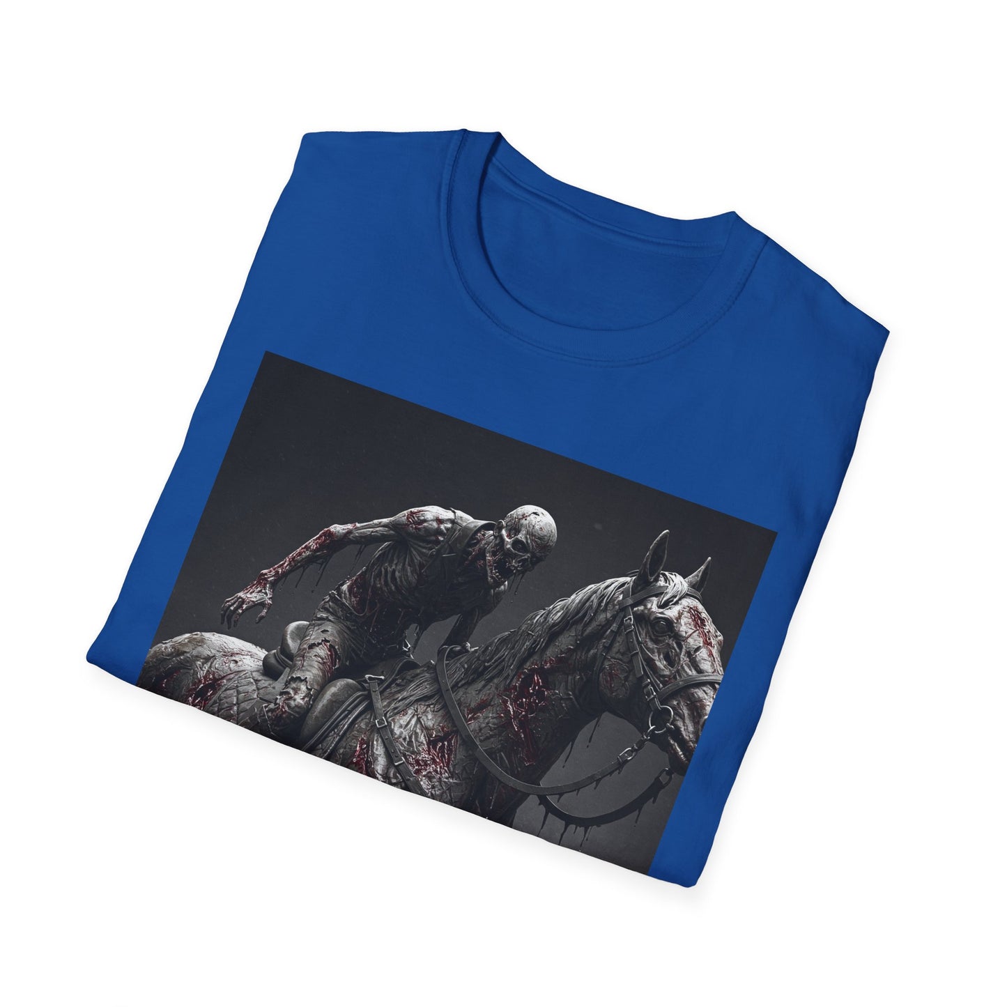 Zombie Horse Apocalyptic Portrait Tee, bold, decaying zombie graphic