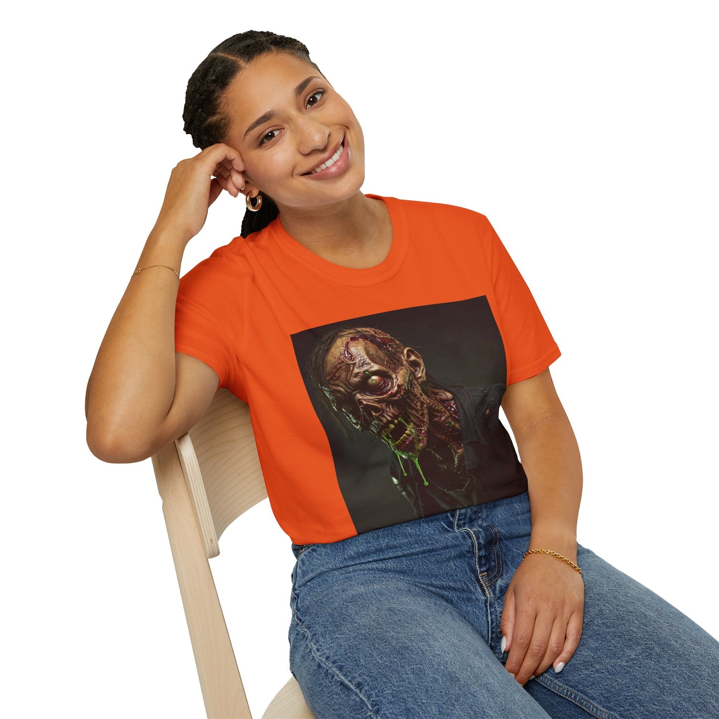 Unisex Softstyle Horror Zombie T-Shirt - Perfect for Halloween and Horror Fans