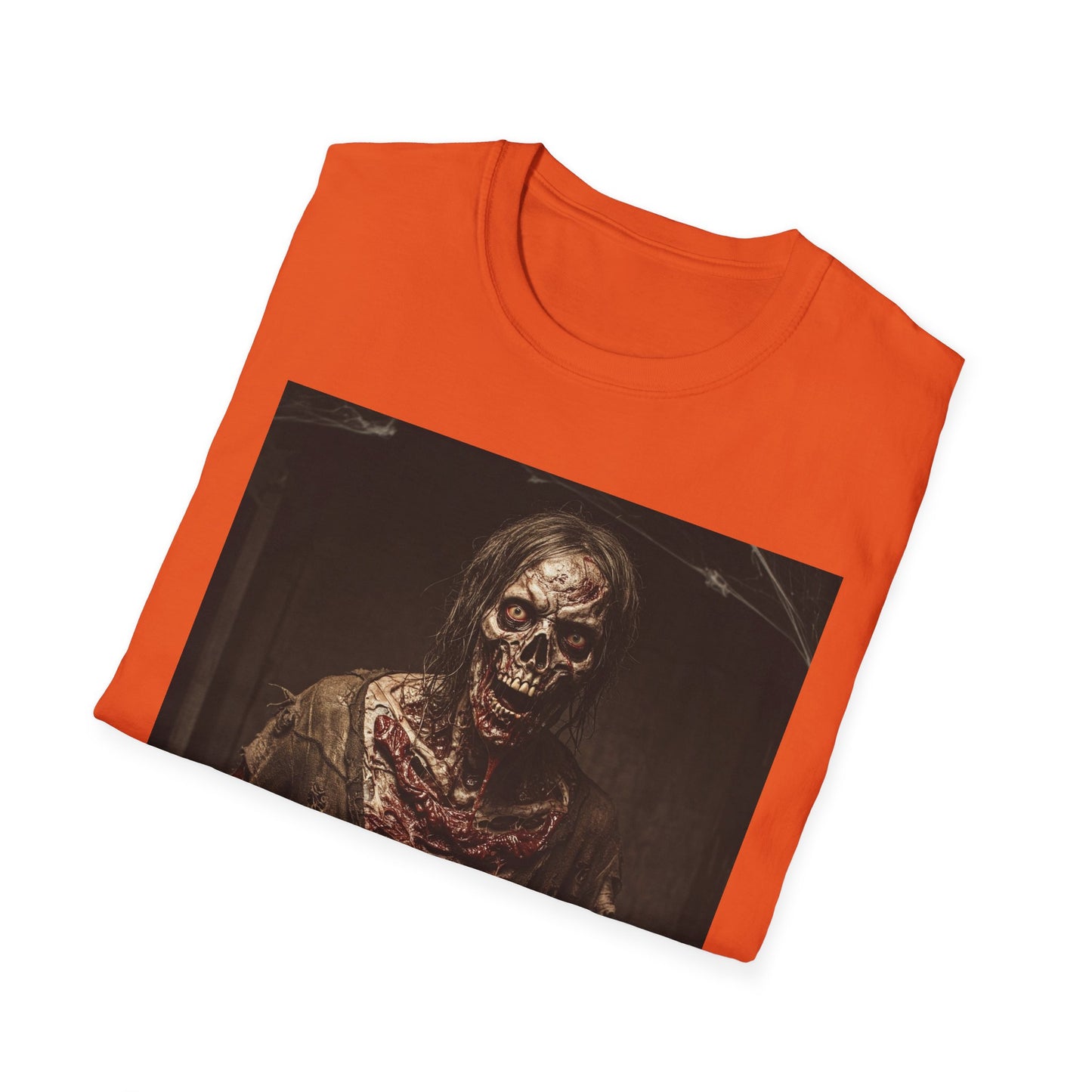 Apocalyptic Portrait Tee, bold, decaying zombie graphic