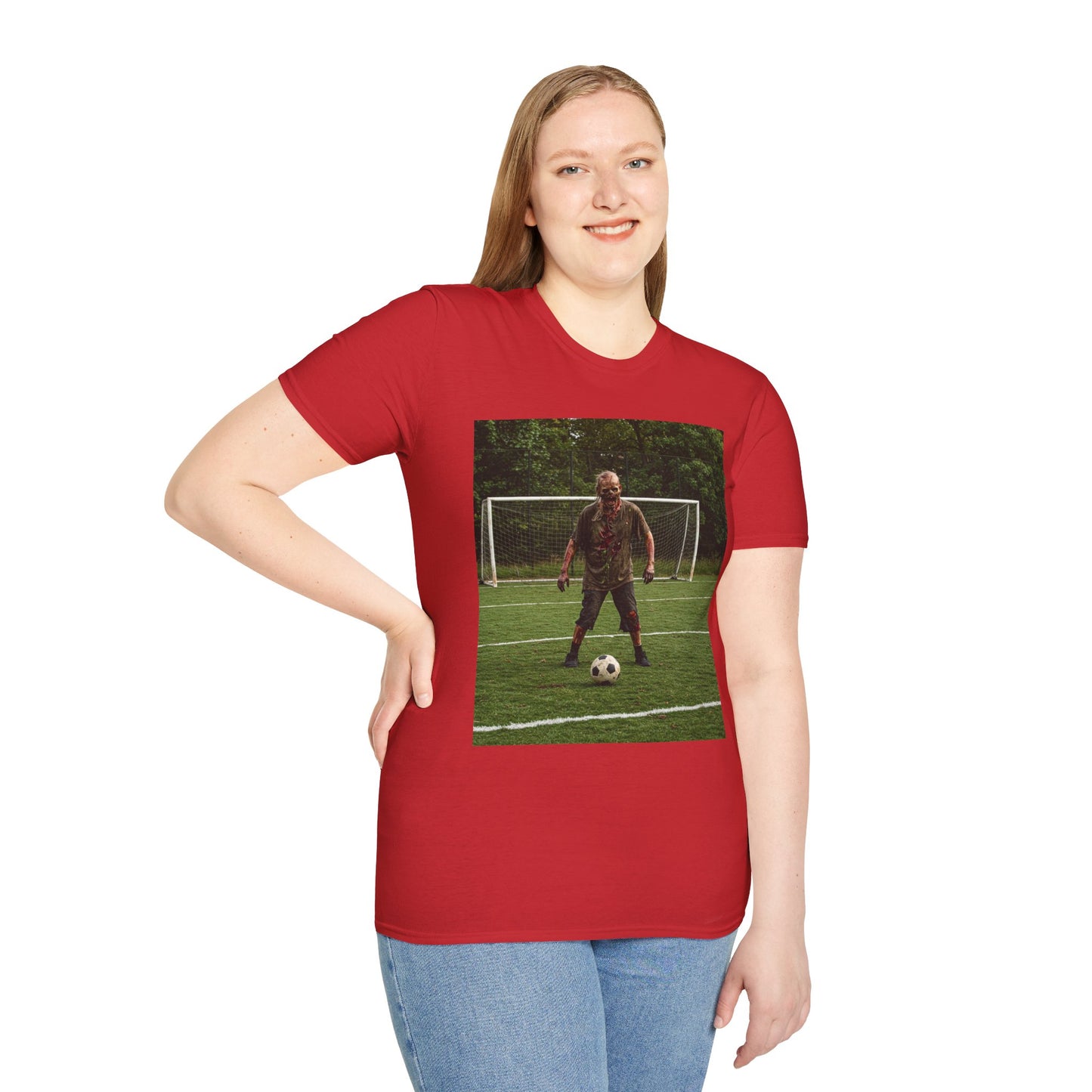 Soccer Themed Unisex Softstyle T-Shirt - Perfect for Sports Lovers