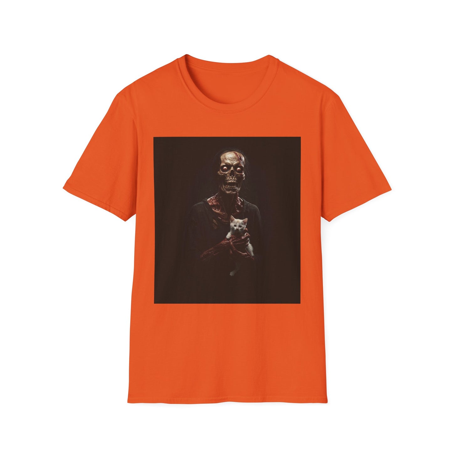 Apocalyptic Portrait Tee, bold, decaying zombie graphic