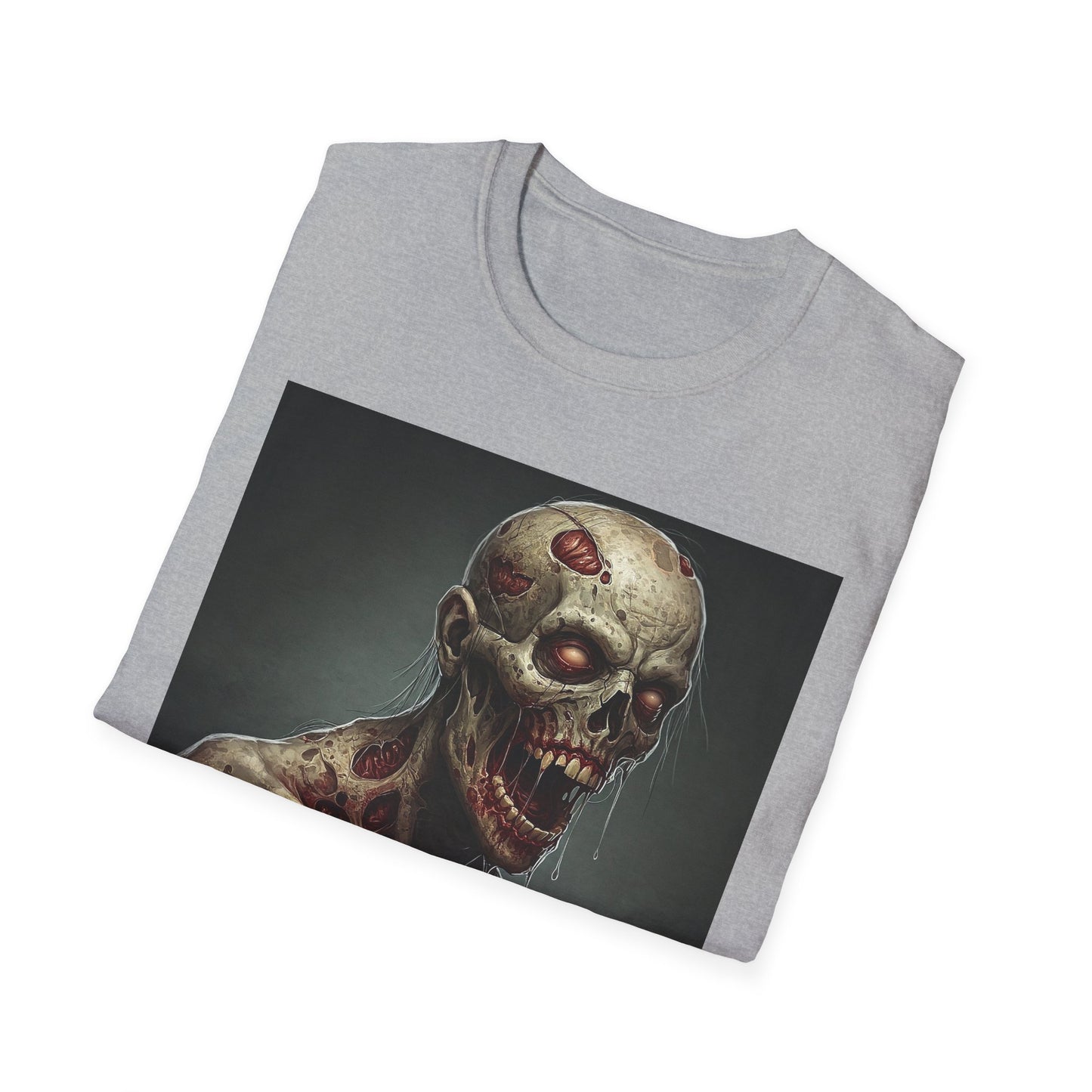 Zombie Graphic Unisex Softstyle T-Shirt for Horror Fans