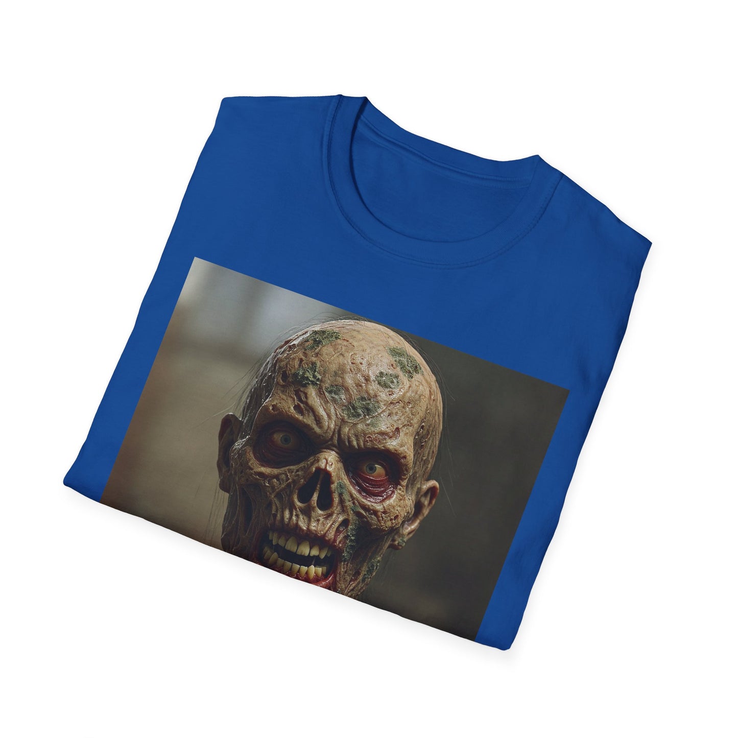 Apocalyptic Portrait Tee, bold, decaying zombie graphic