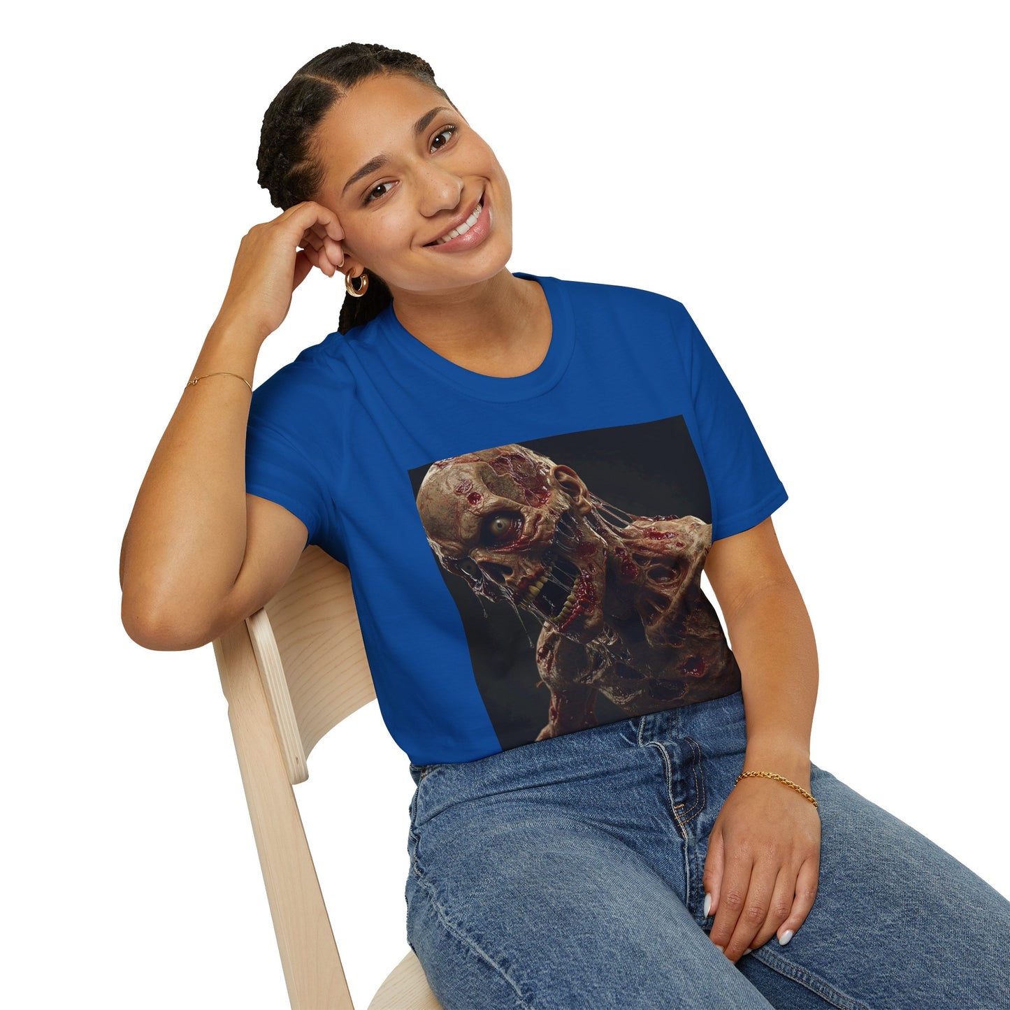 Zombie Art Unisex Softstyle T-Shirt - Graphic Horror Tee