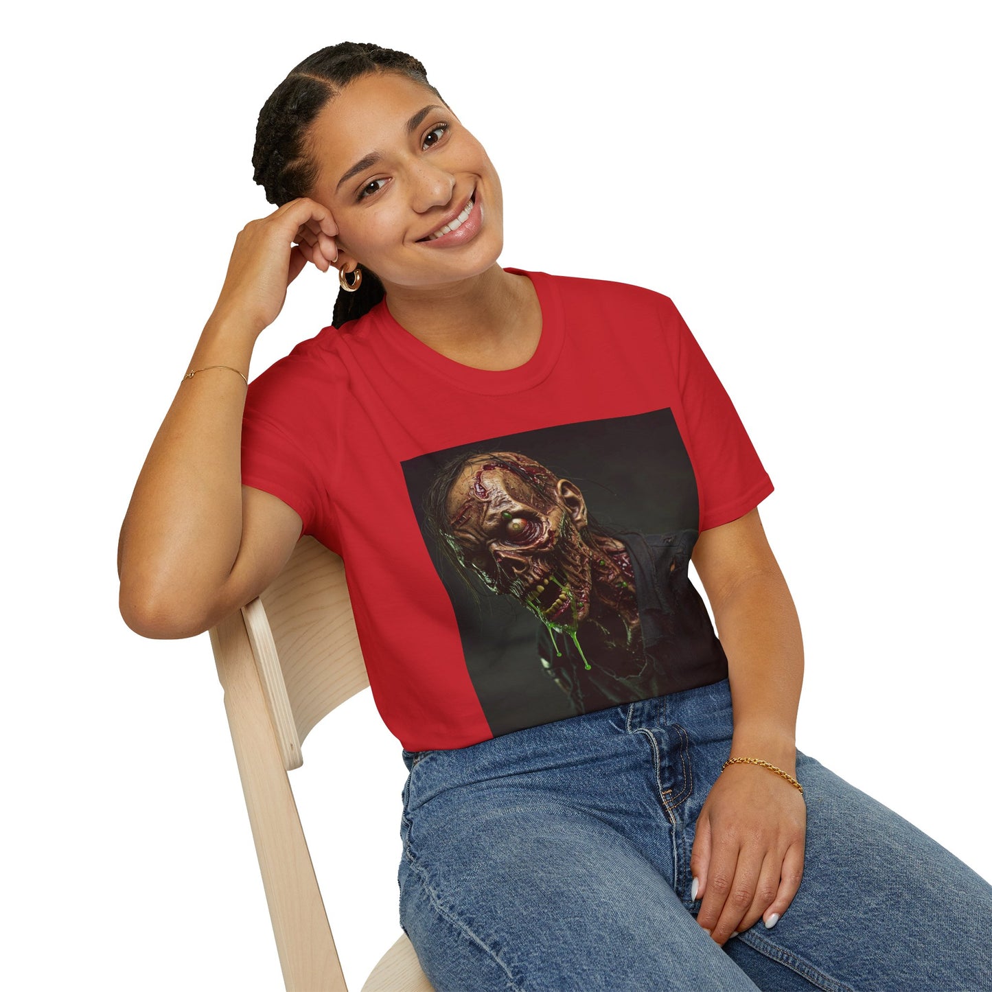 Unisex Softstyle Horror Zombie T-Shirt - Perfect for Halloween and Horror Fans