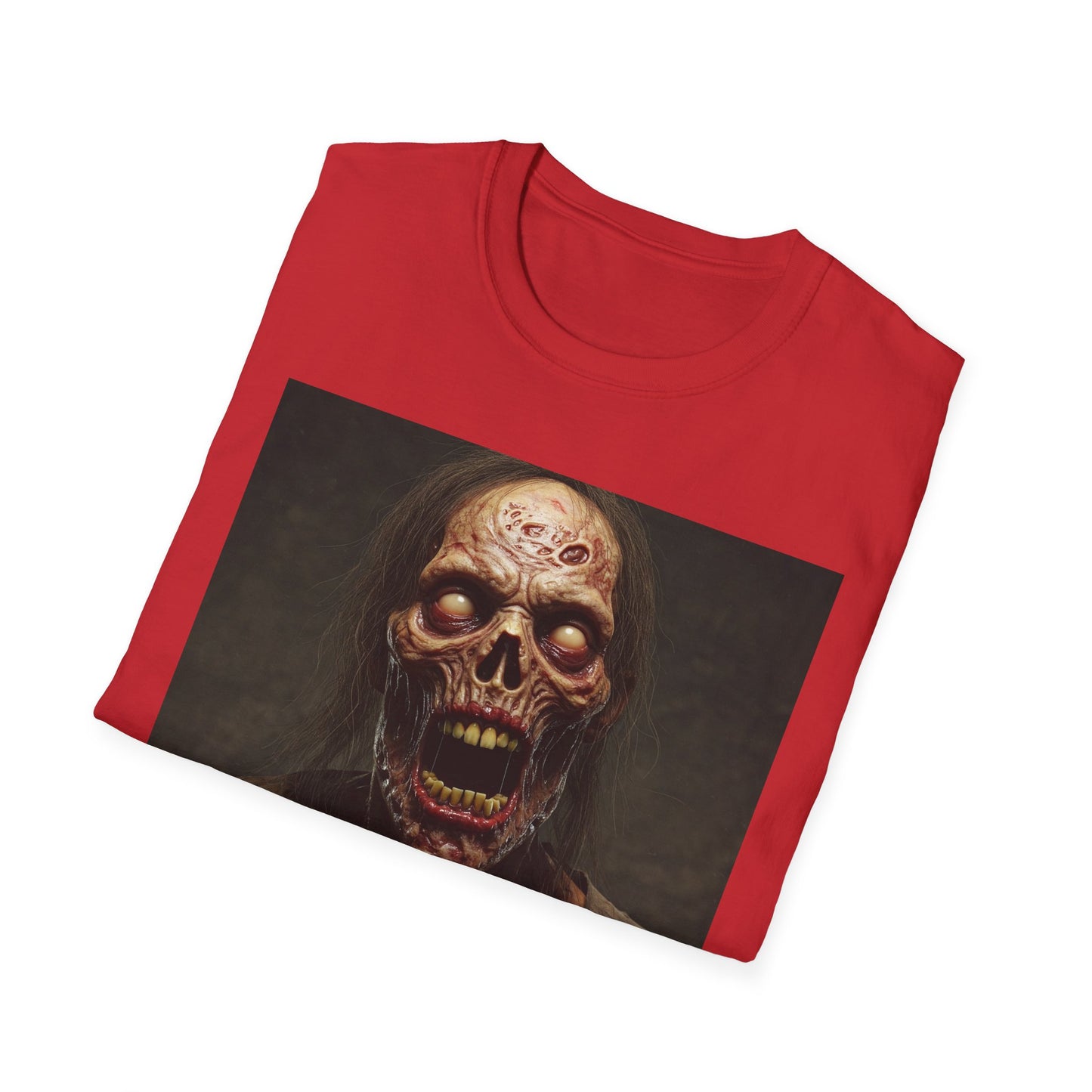 Apocalyptic Portrait Tee, bold, decaying zombie graphic