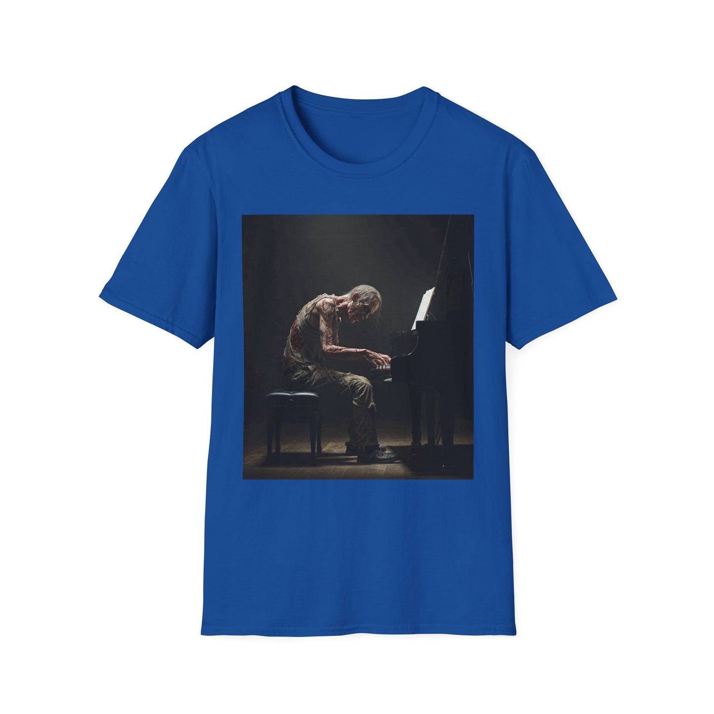 Soulful Pianist Unisex Softstyle T-Shirt - Perfect for Music Lovers