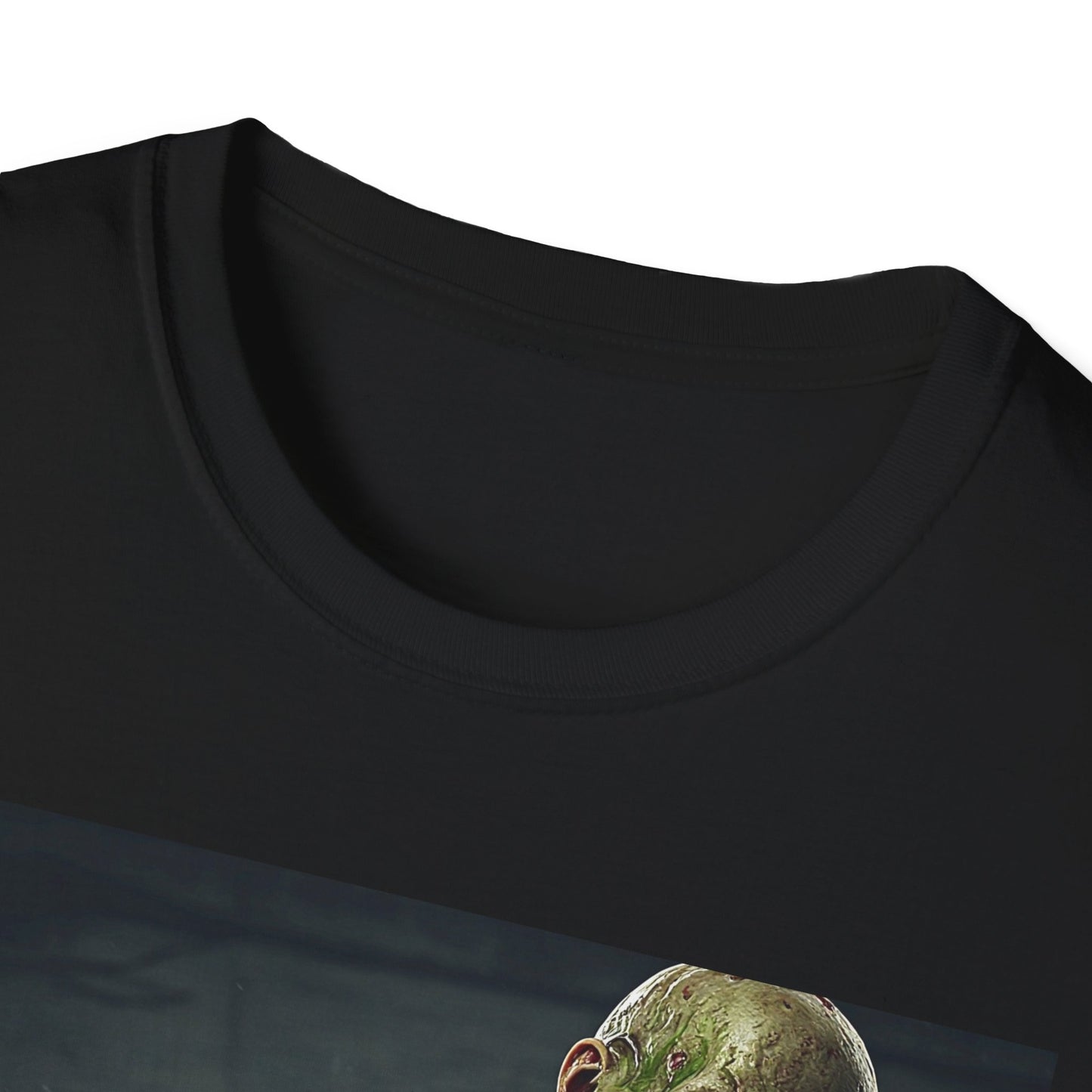 Zombie Graphic Unisex Softstyle T-Shirt - Perfect for Halloween and Horror Fans