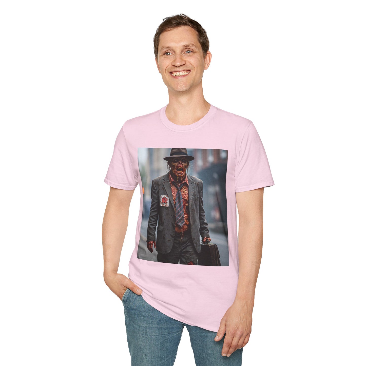 Stylish Horror-Themed Unisex Softstyle T-Shirt