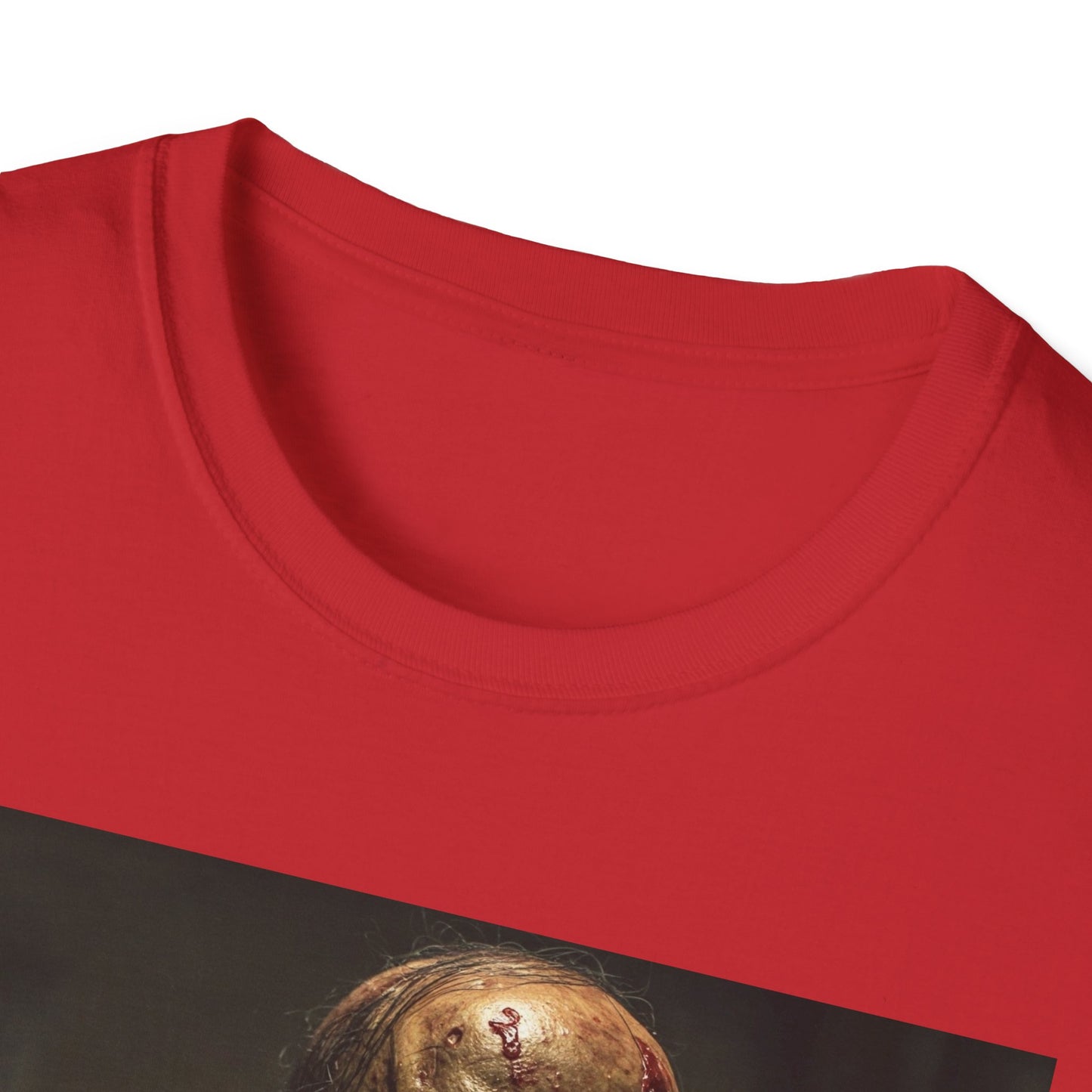 Apocalyptic Portrait Tee, bold, decaying zombie graphic