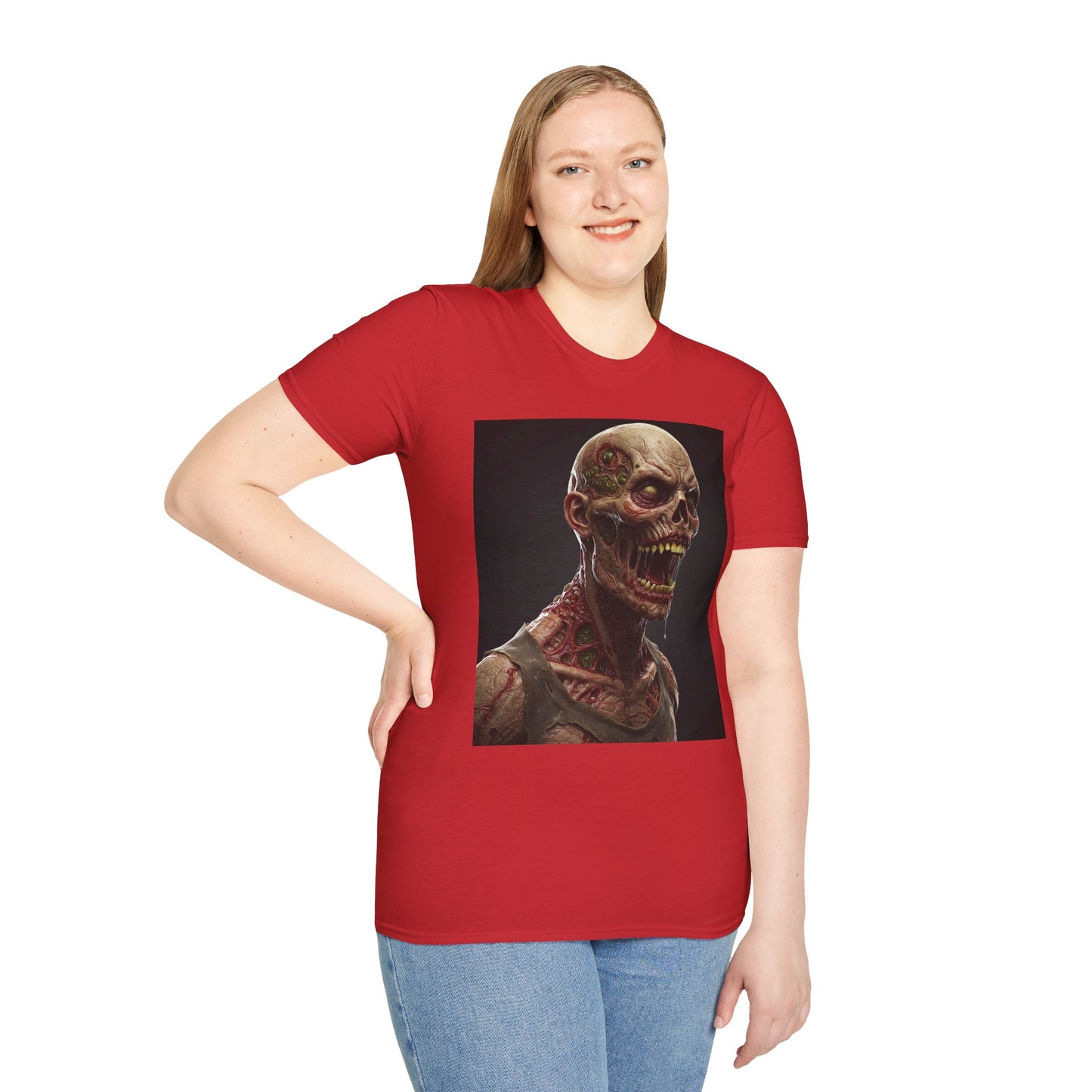 Zombie Graphic Unisex Softstyle T-Shirt | Horror Movie Fan Apparel