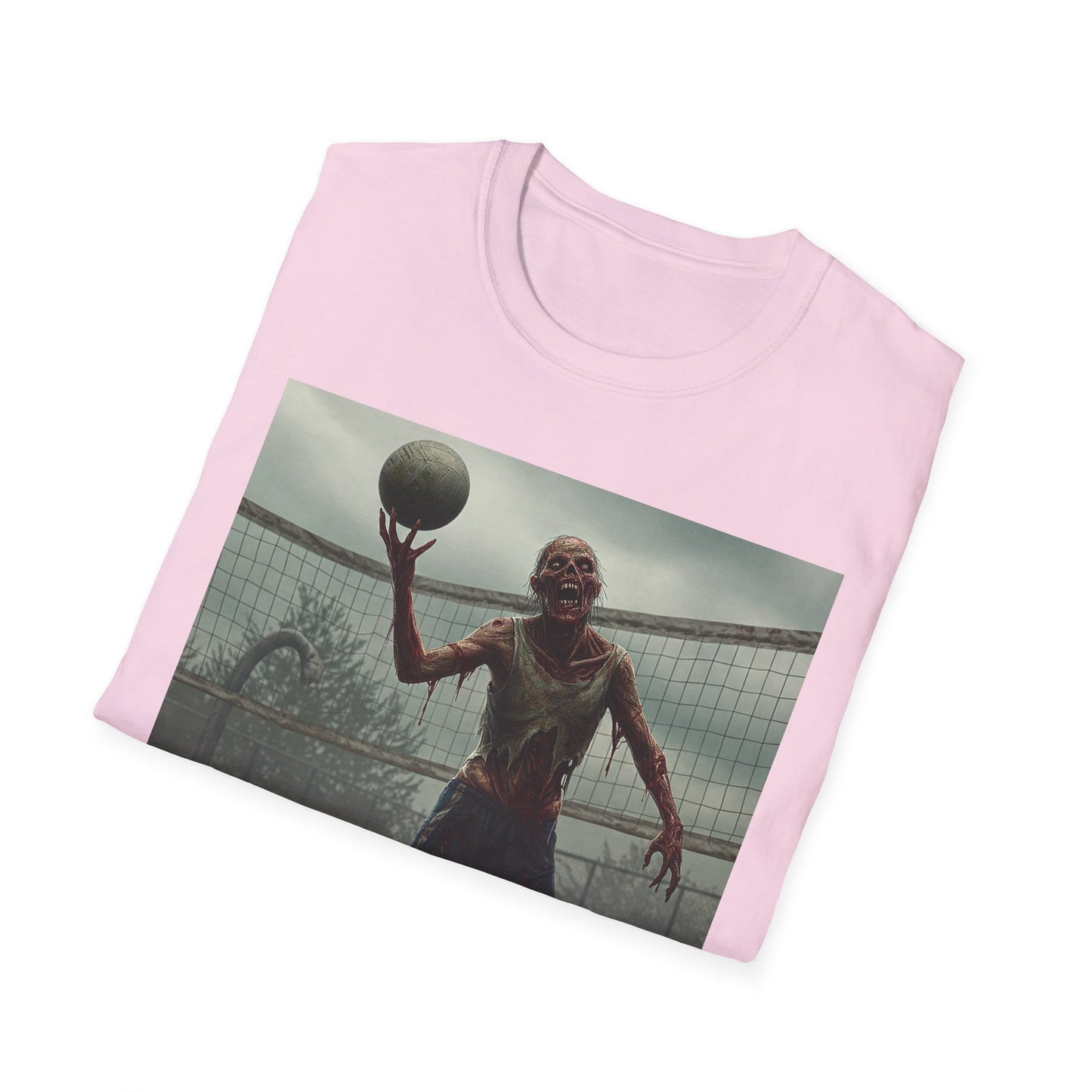 Zombie Basketball Unisex Softstyle T-Shirt | Horror Graphic Tee