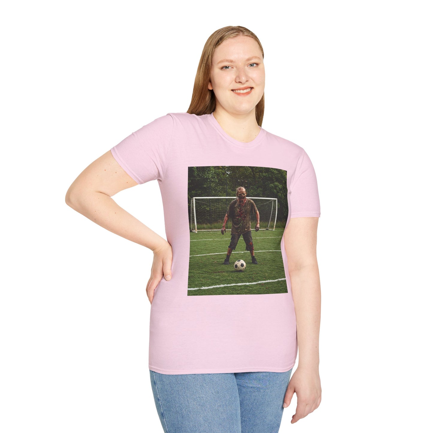 Soccer Themed Unisex Softstyle T-Shirt - Perfect for Sports Lovers