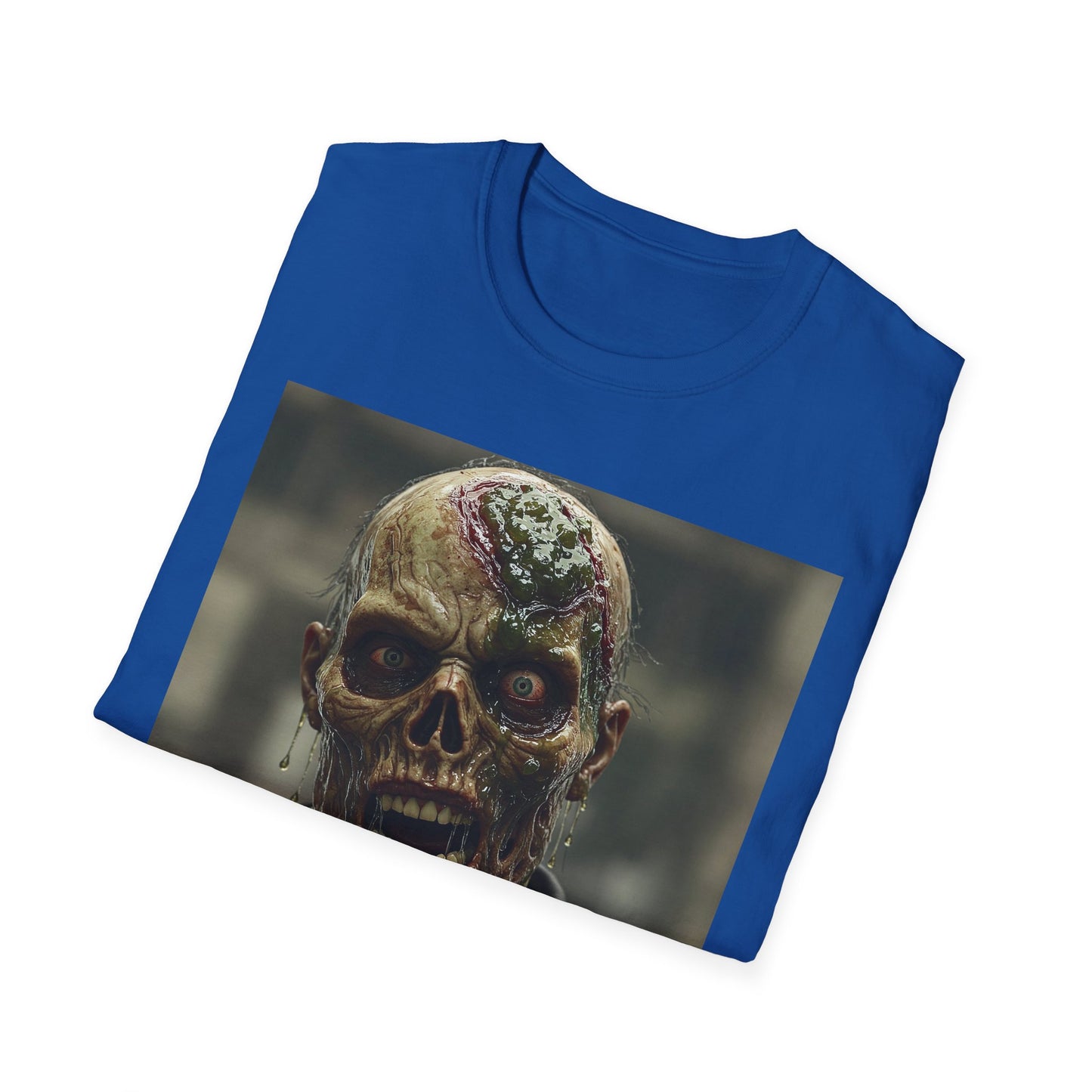 Apocalyptic Portrait Tee, bold, decaying zombie graphic